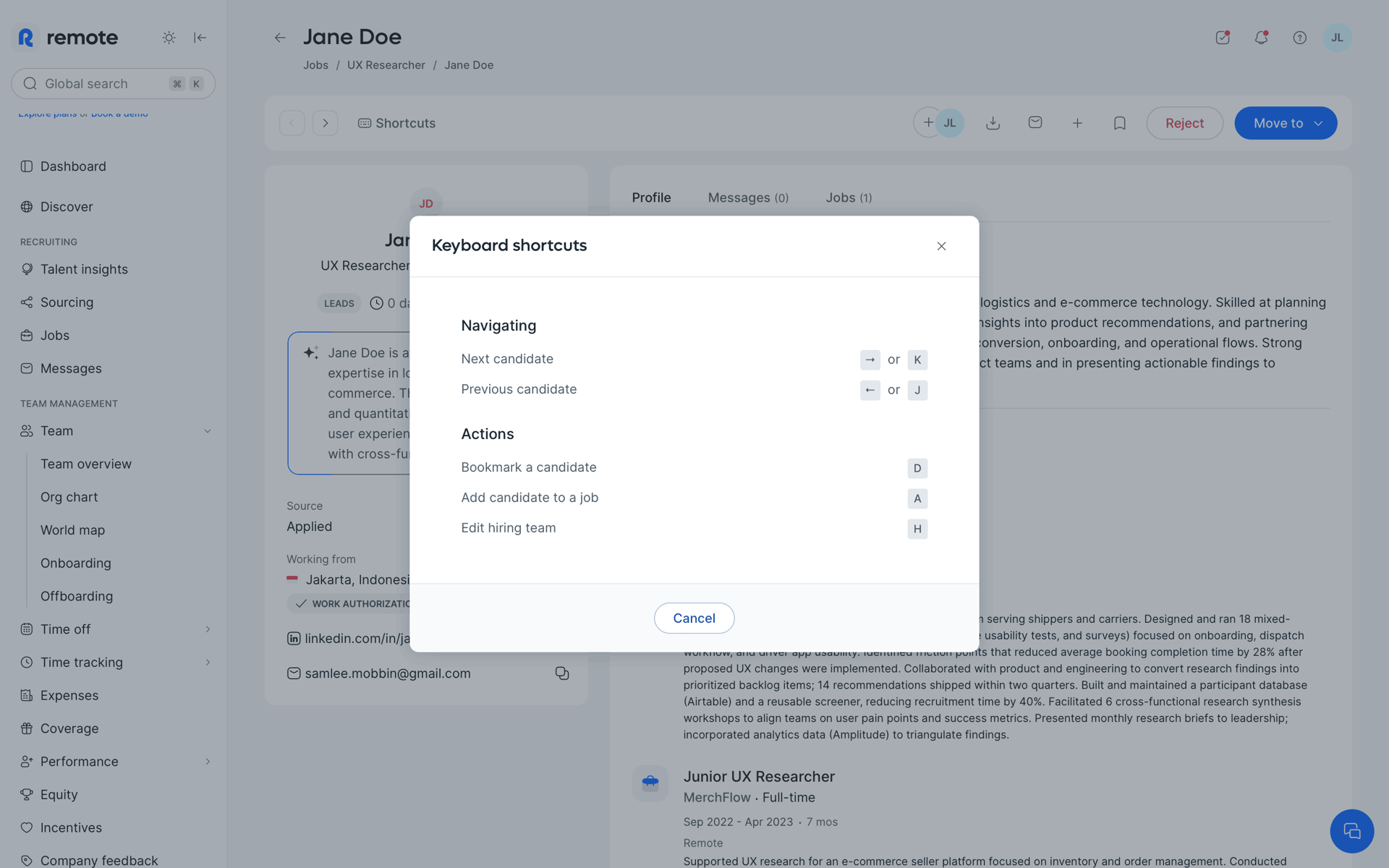 Remote Web Business interface screenshot 15