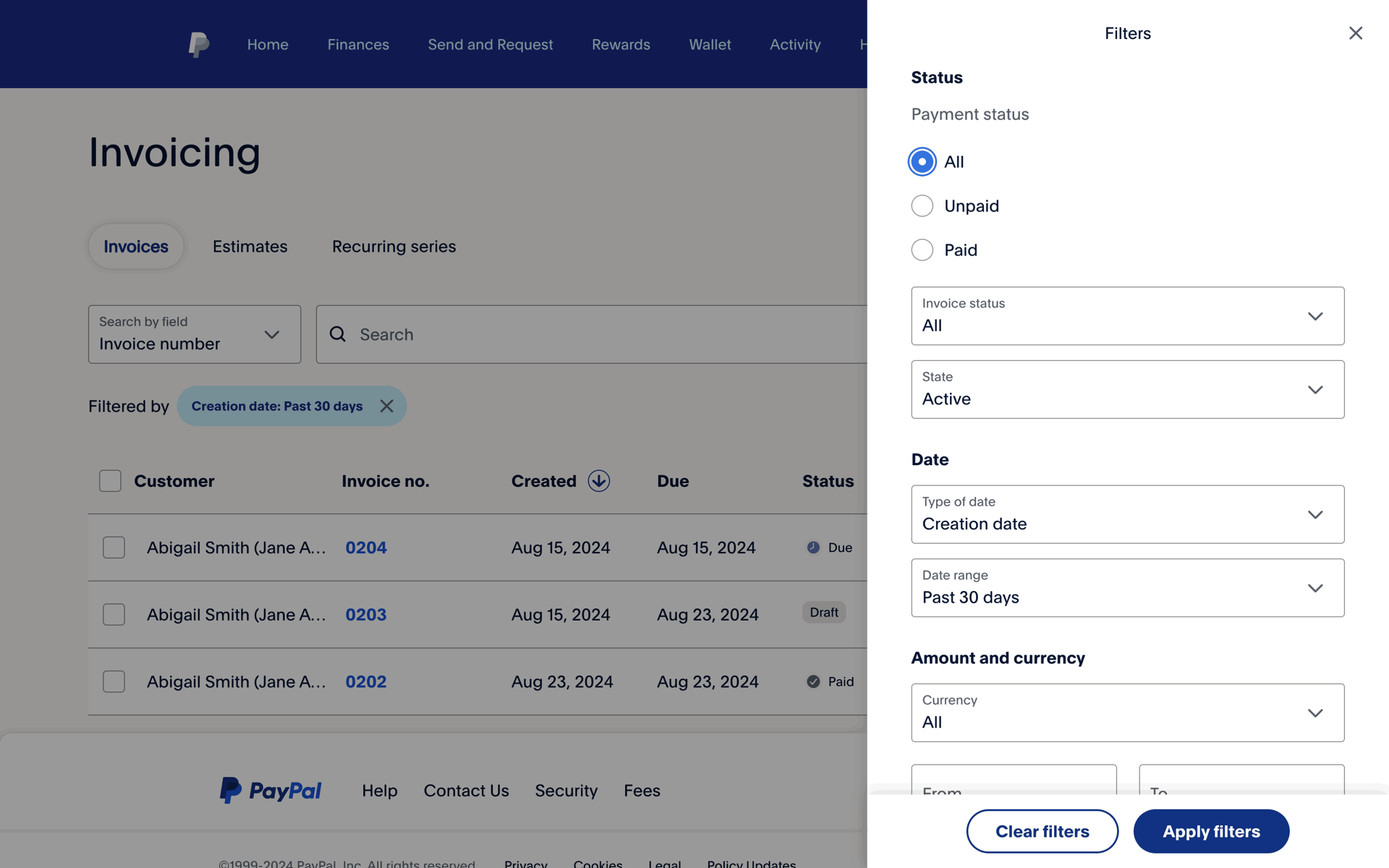 PayPal Web Finance interface screenshot 17
