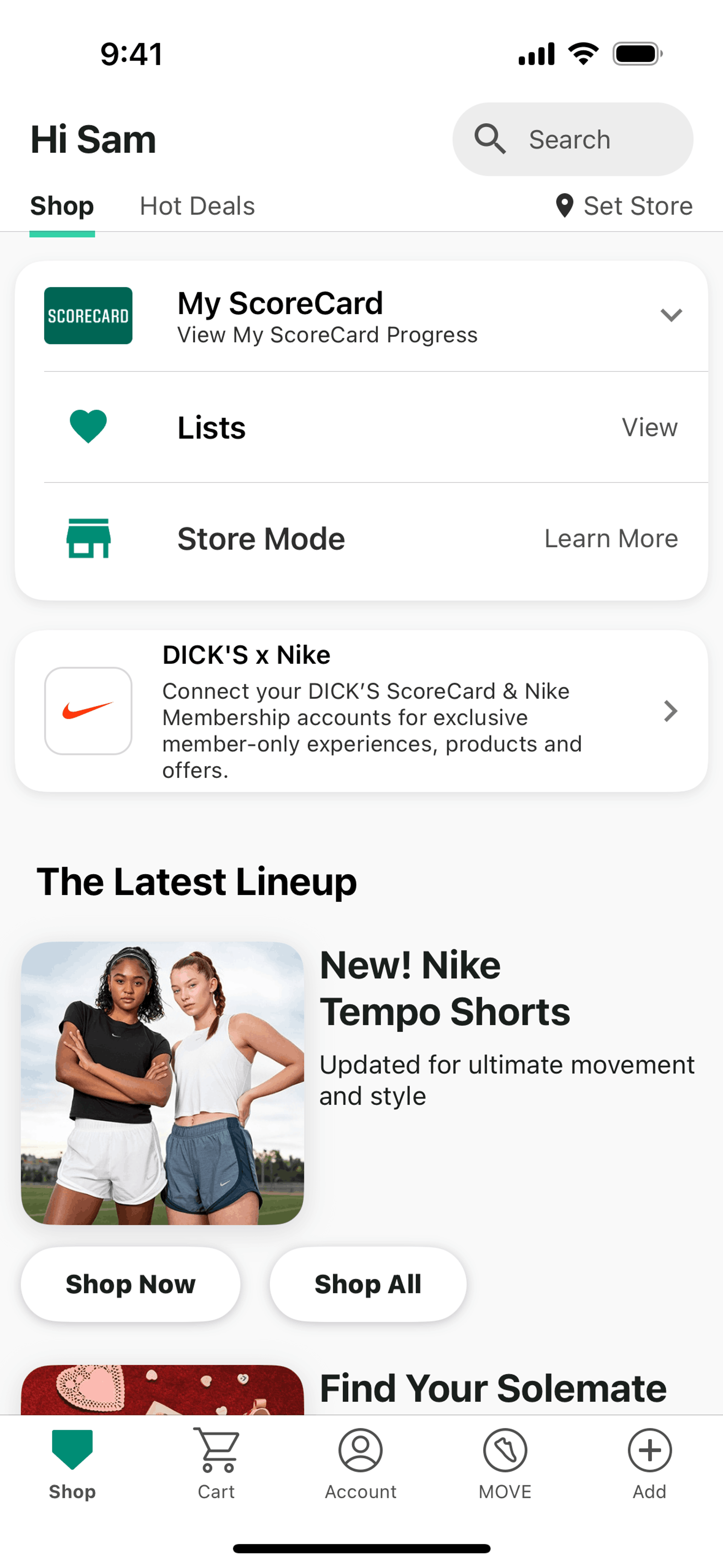 DICK’S Sporting Goods iOS Shopping interface screenshot 16
