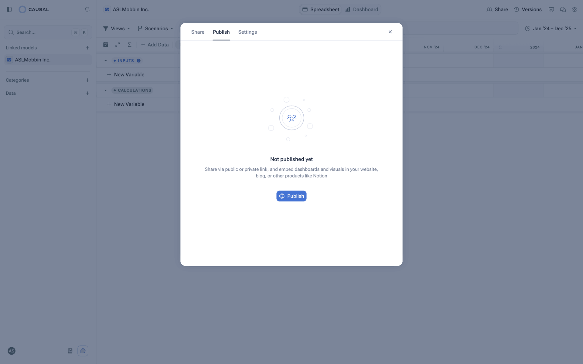 Causal Web Productivity interface screenshot 19