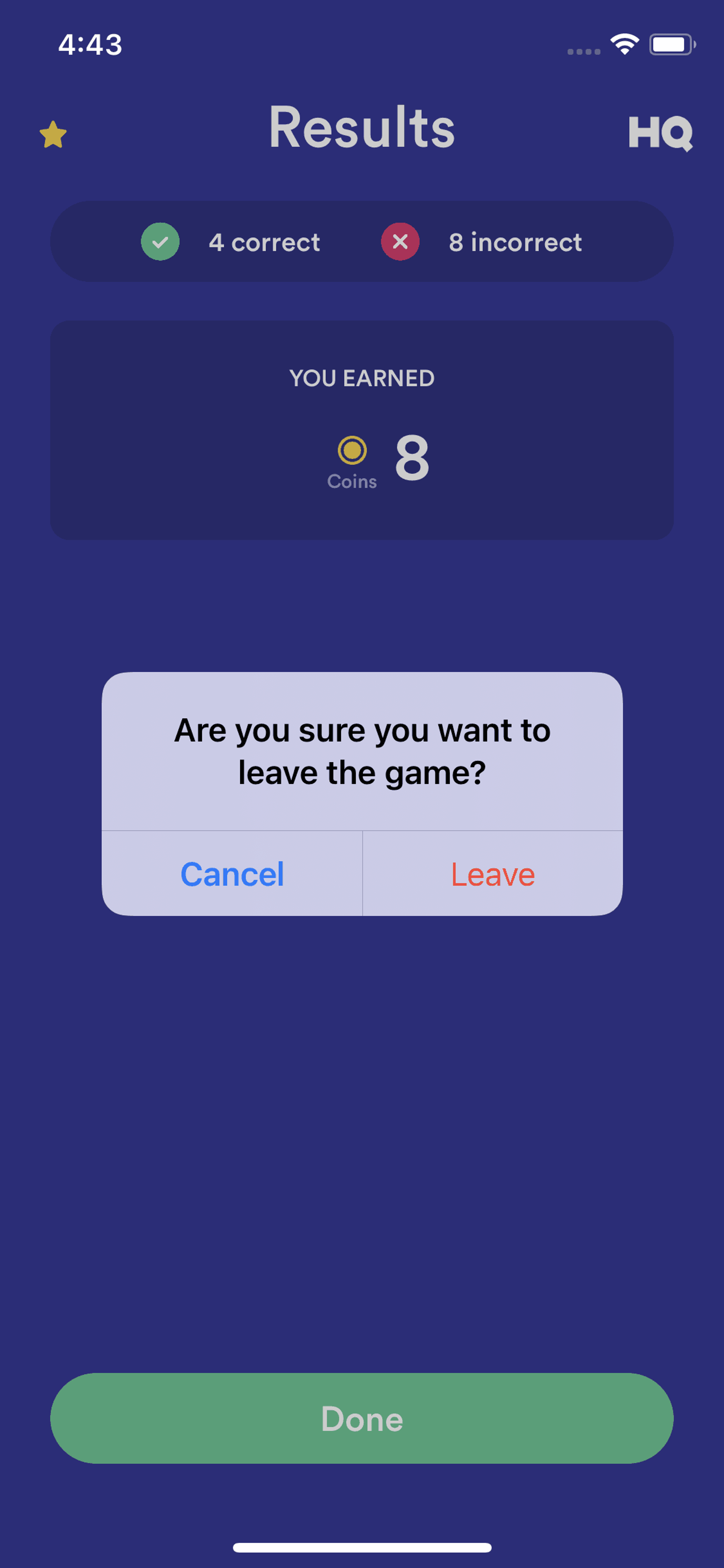 HQ Trivia iOS Entertainment interface screenshot 11