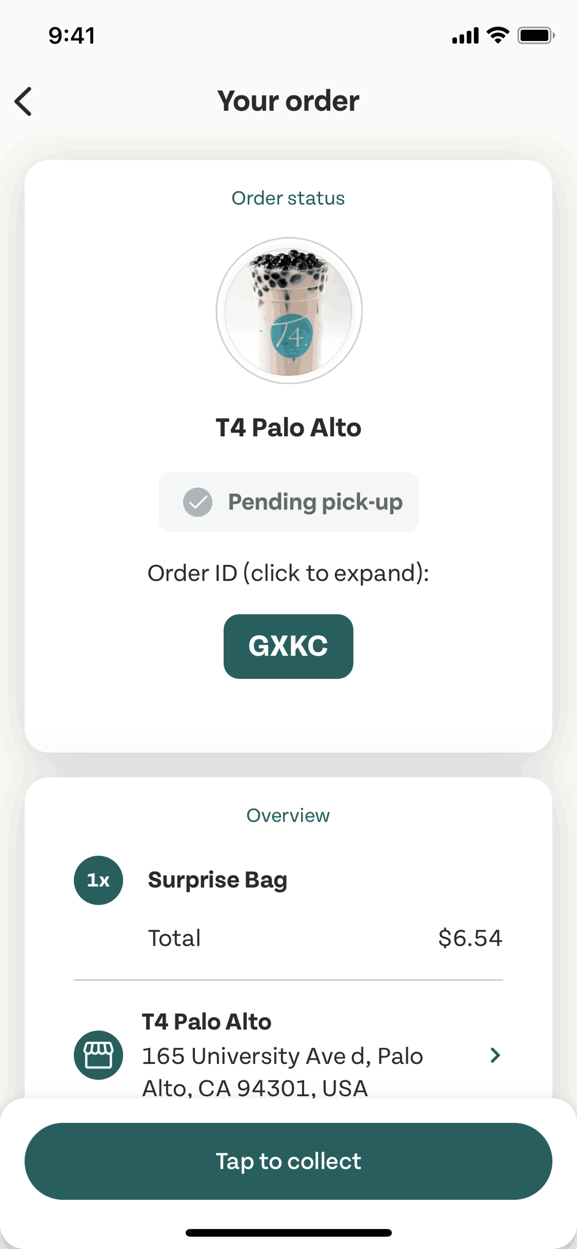 Too Good To Go iOS Food & Drink interface screenshot 3