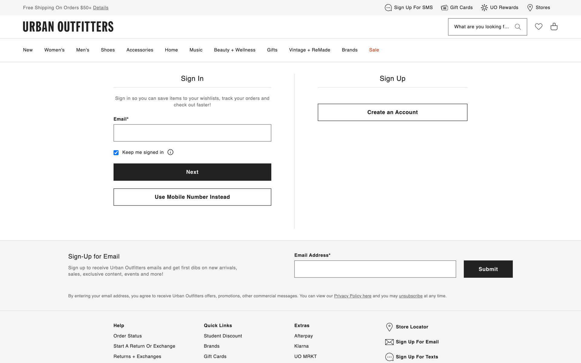 Urban Outfitters Web Shopping interface screenshot 19
