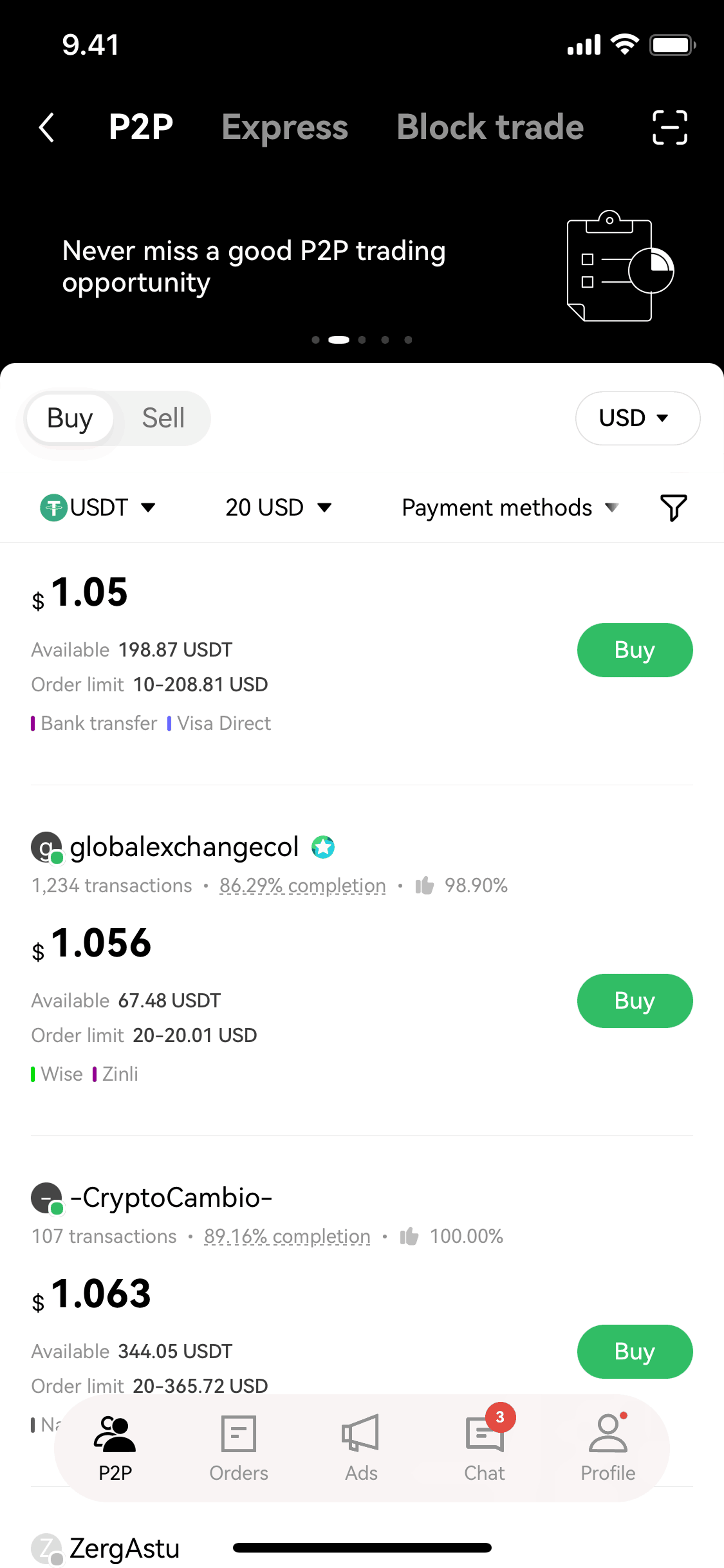 OKX iOS Finance interface screenshot 3