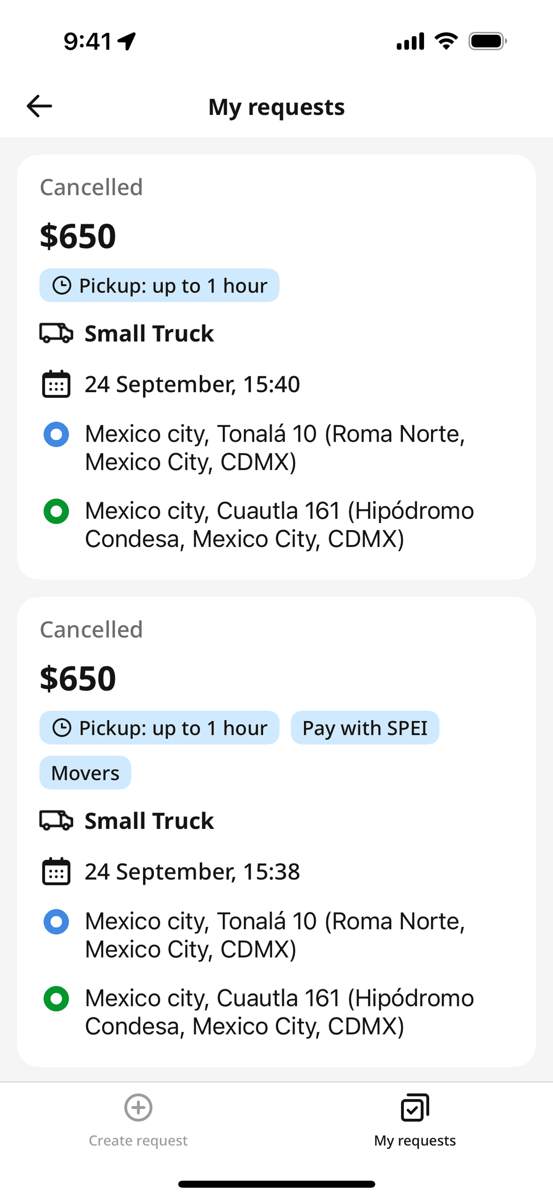 inDrive iOS Travel & Transportation interface screenshot 6