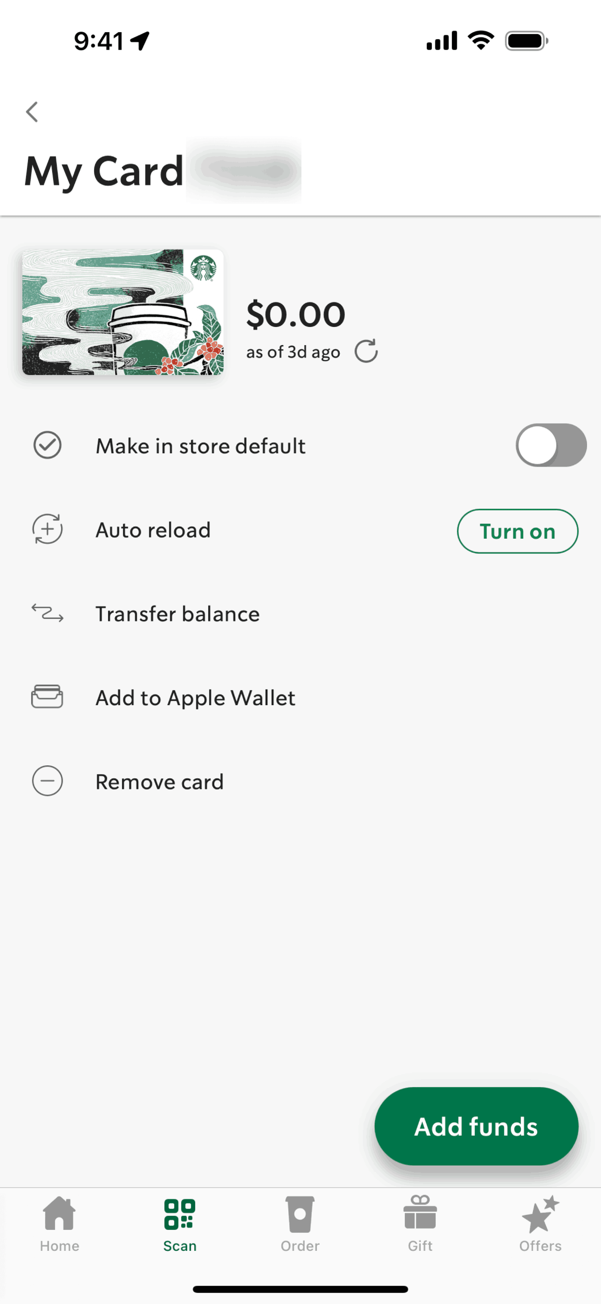 Starbucks iOS Food & Drink interface screenshot 22