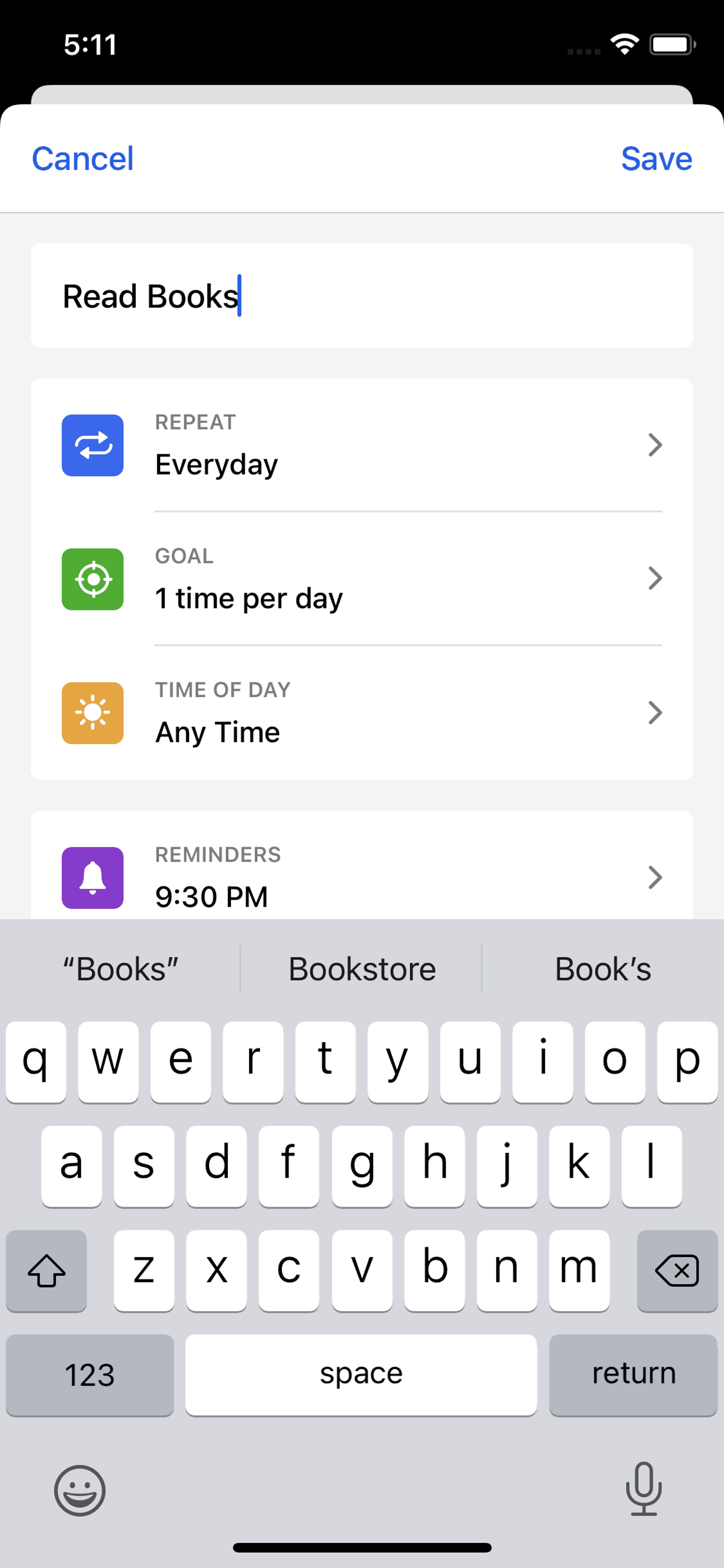 Habitify iOS Productivity interface screenshot 13