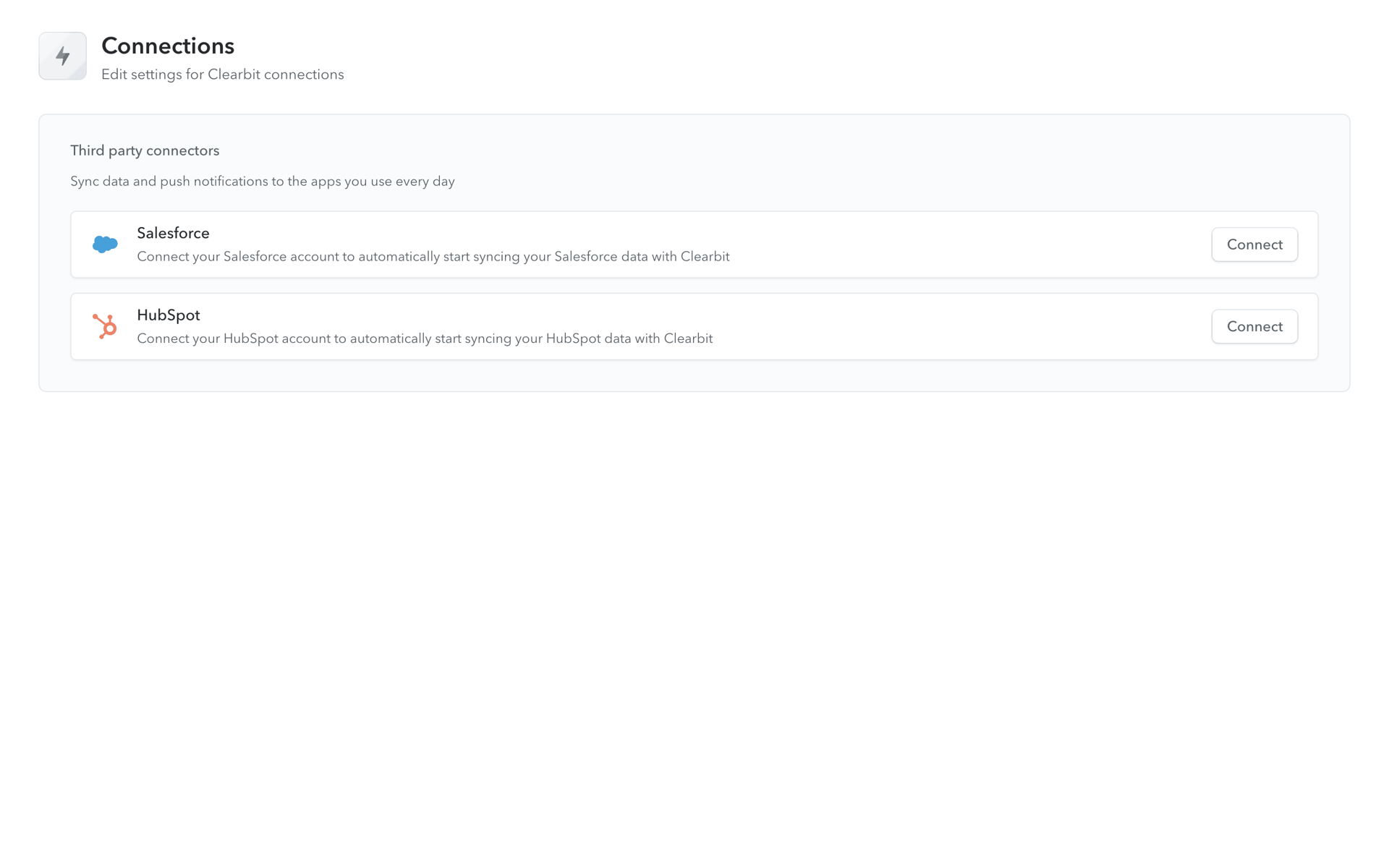 Clearbit Web Business interface screenshot 19