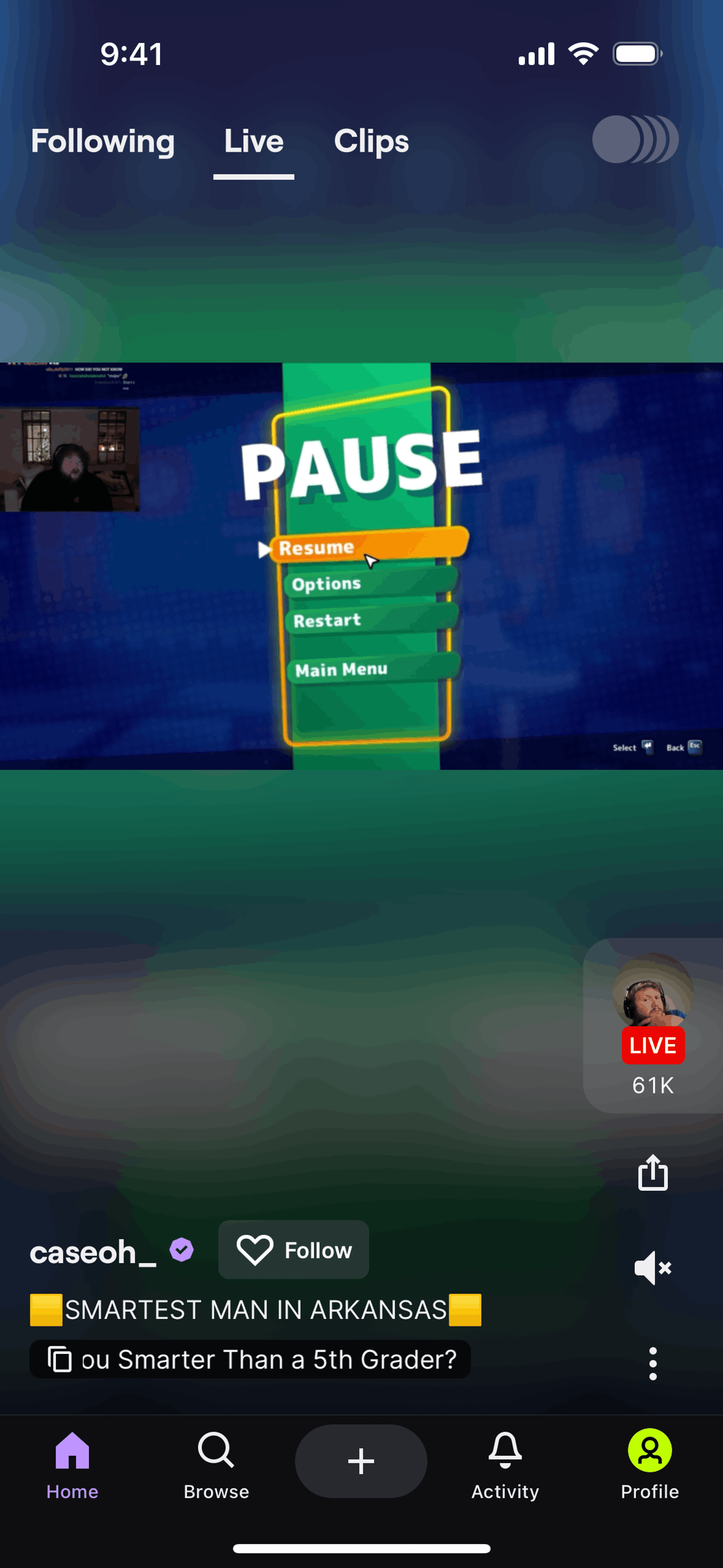 Twitch iOS Photo & Video interface screenshot 11