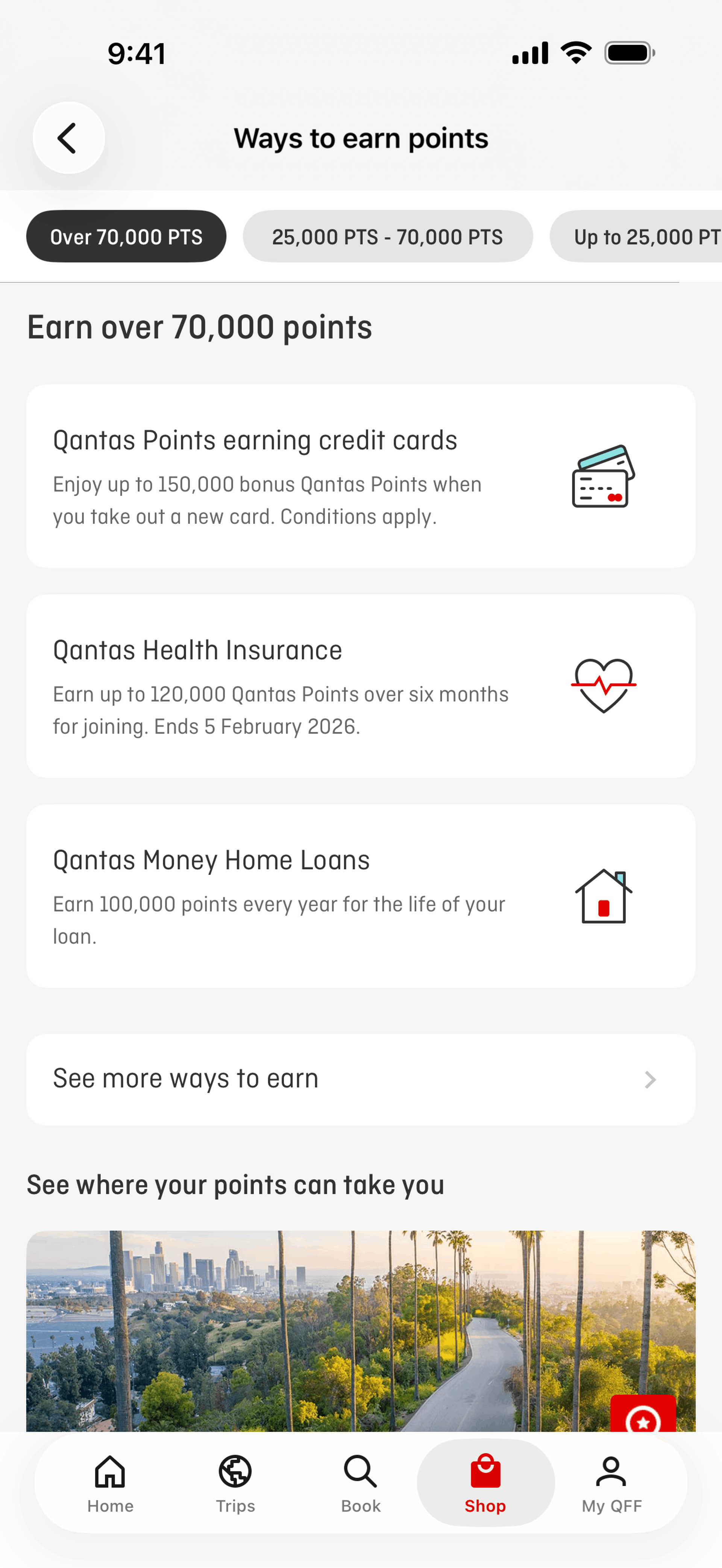 Qantas Airways iOS Travel & Transportation interface screenshot 20