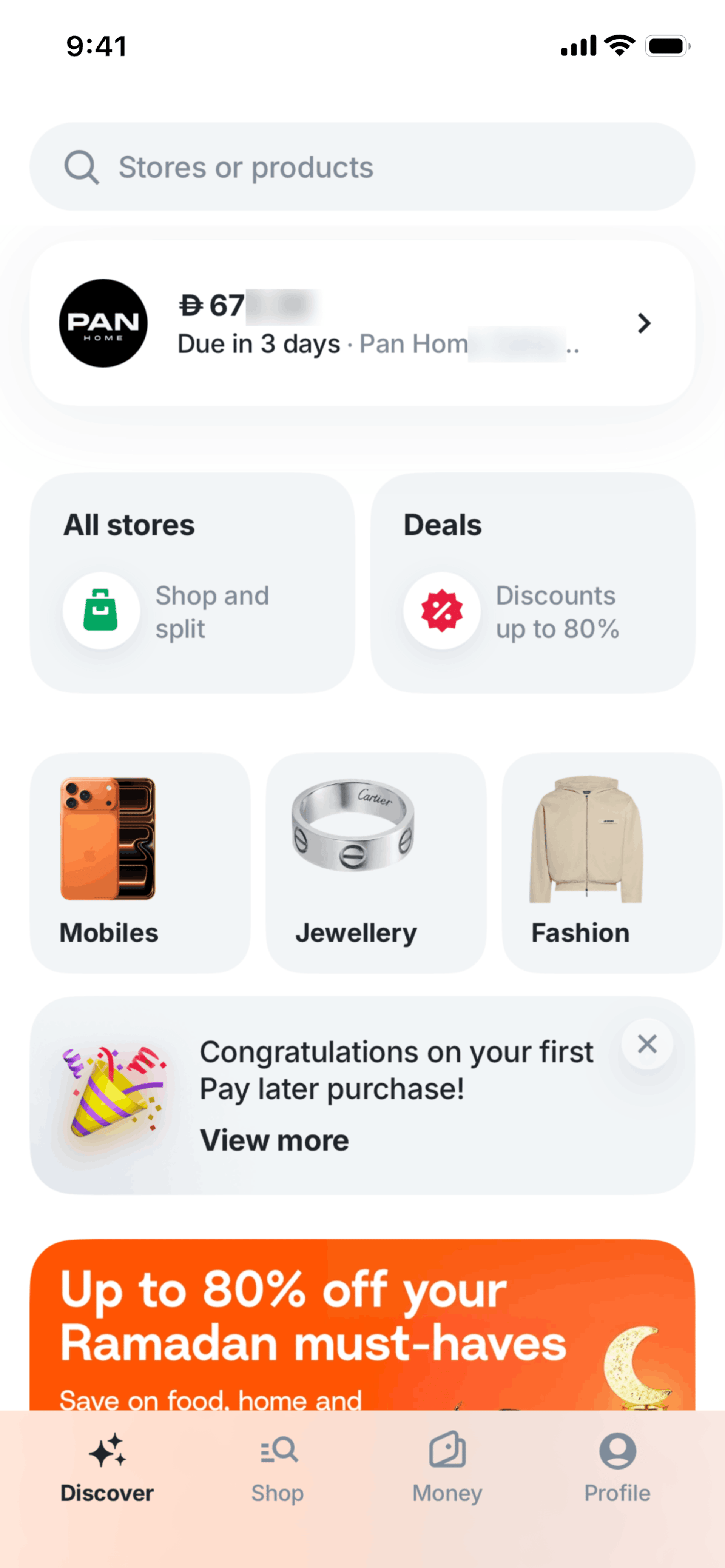 Tabby iOS Finance interface screenshot 4