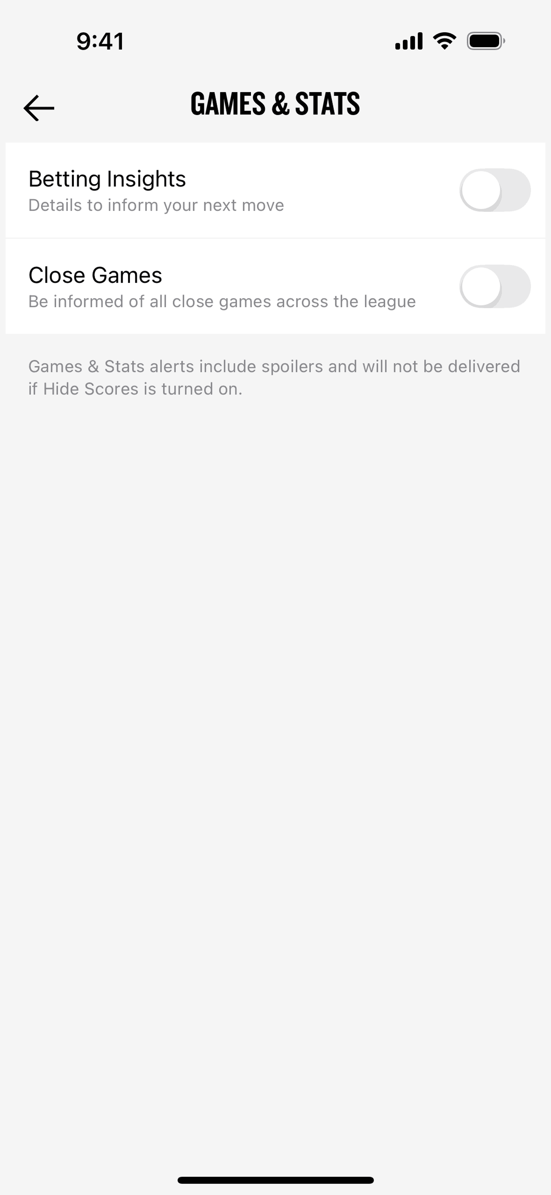 NBA iOS Sports interface screenshot 6