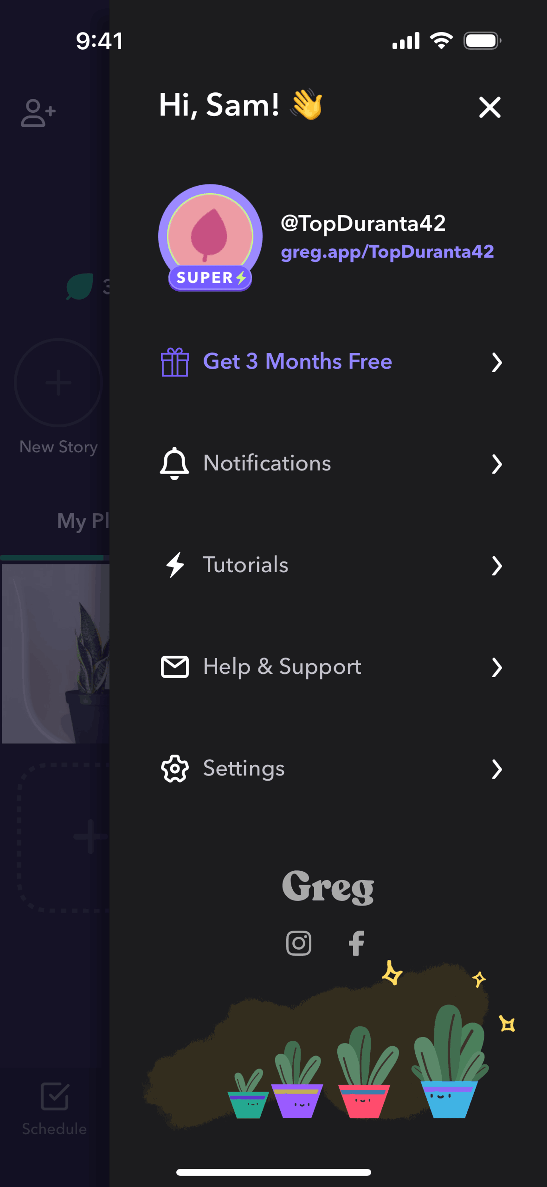 Greg iOS Productivity interface screenshot 21