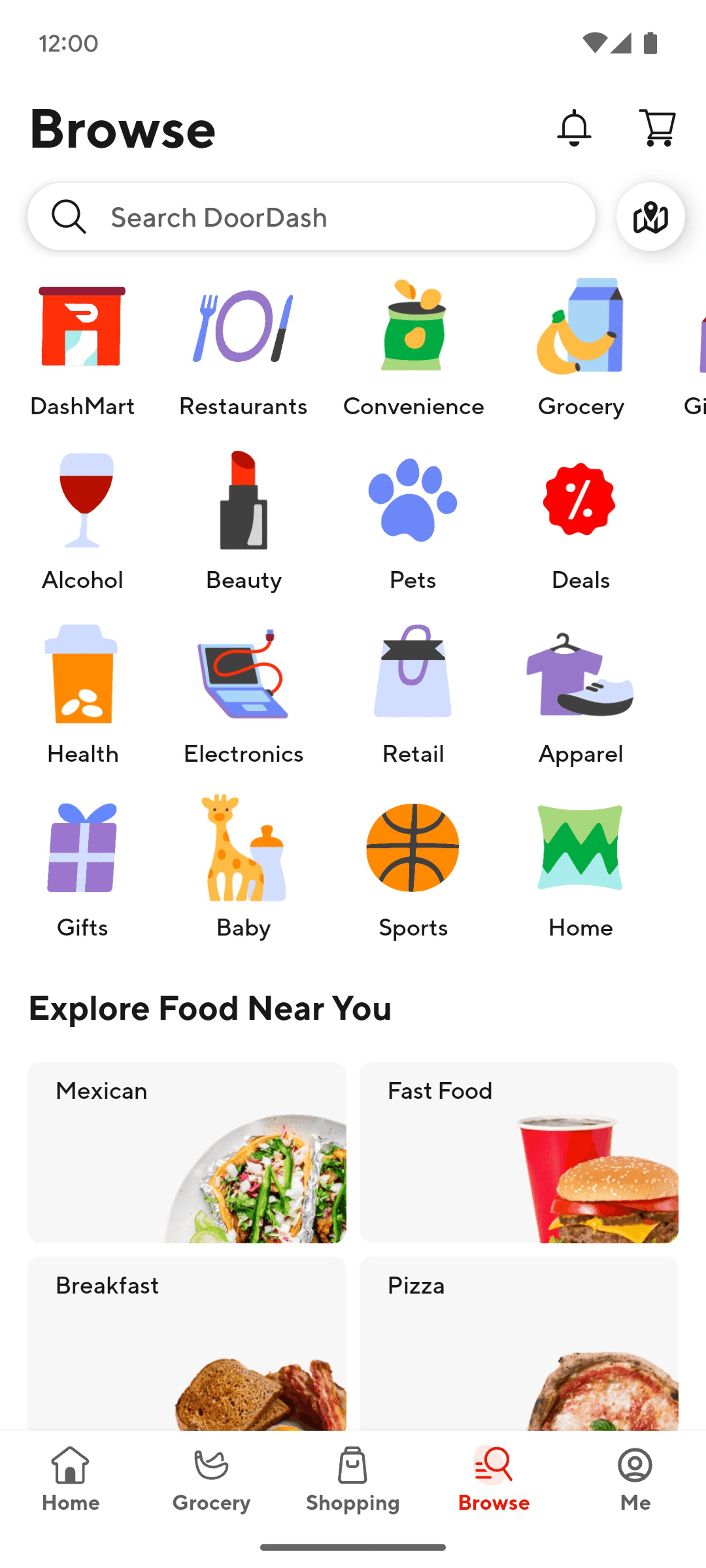 DoorDash Android Shopping interface screenshot 19