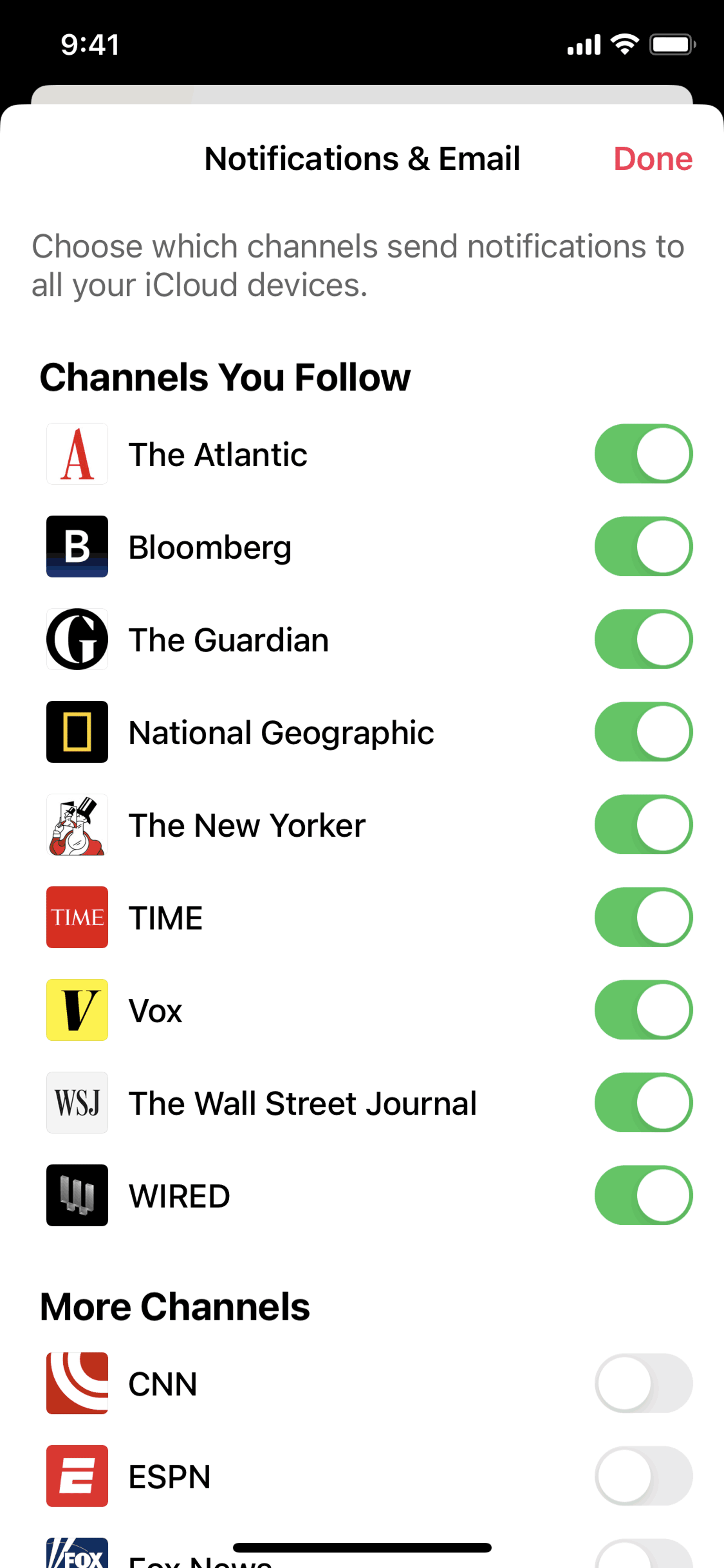 Apple News iOS News interface screenshot 16