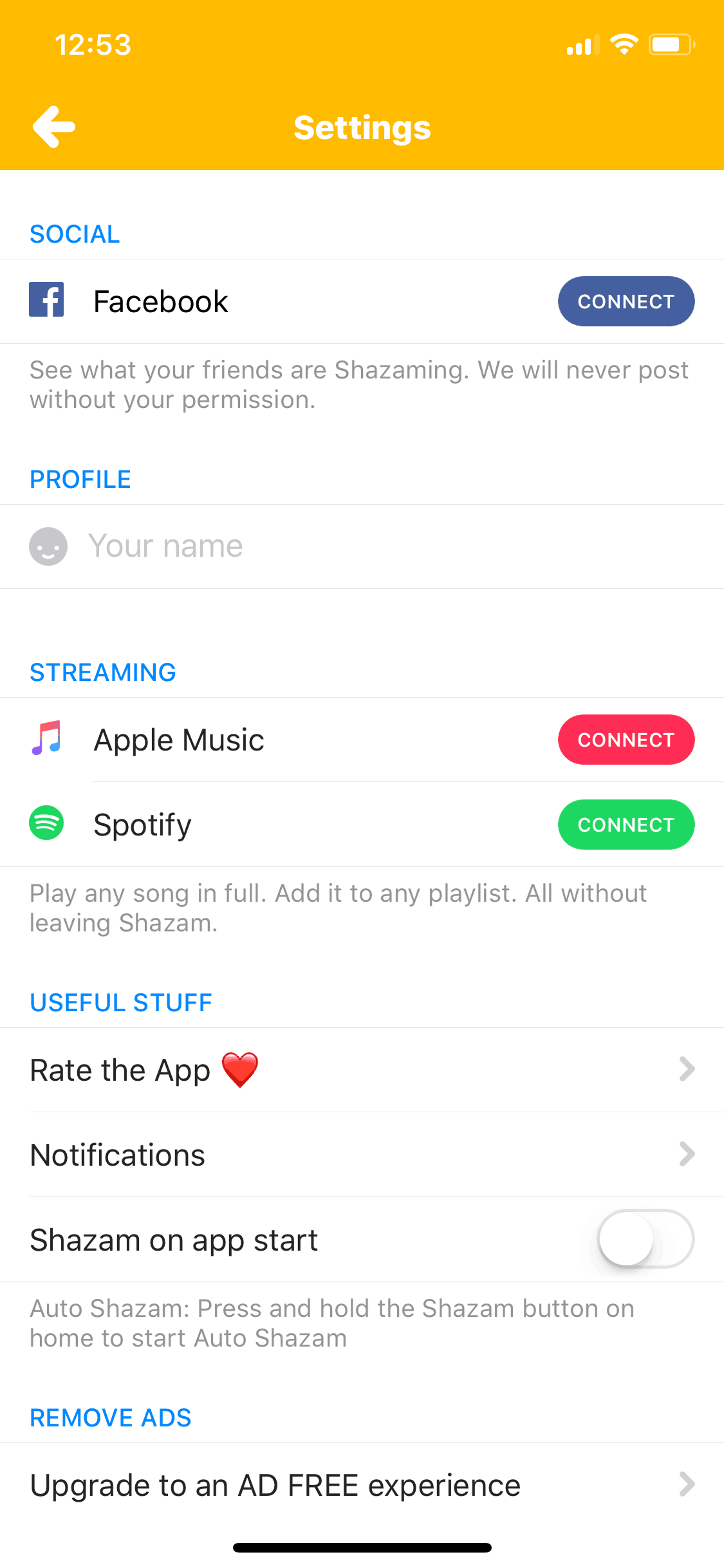 Shazam iOS Music & Audio interface screenshot 15