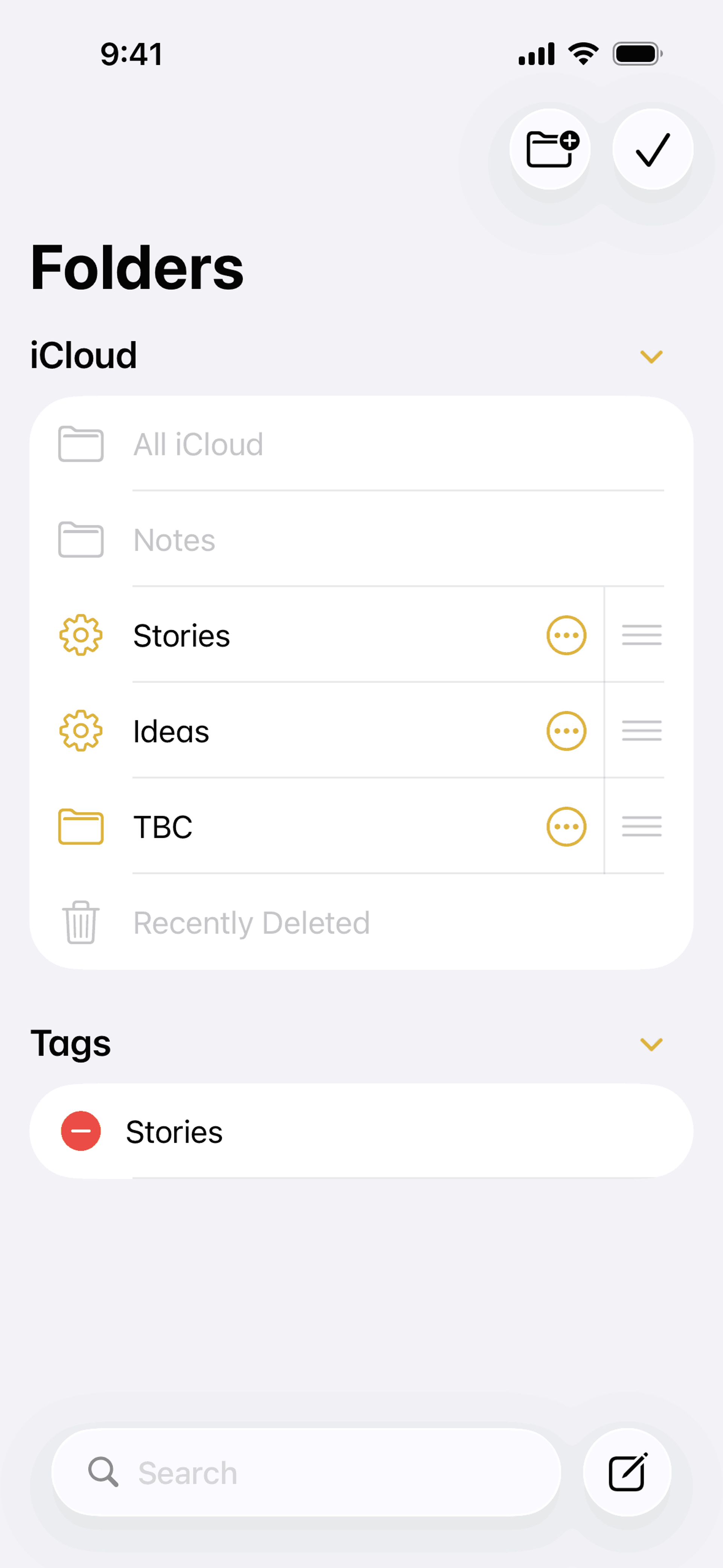 Apple Notes iOS Productivity interface screenshot 22