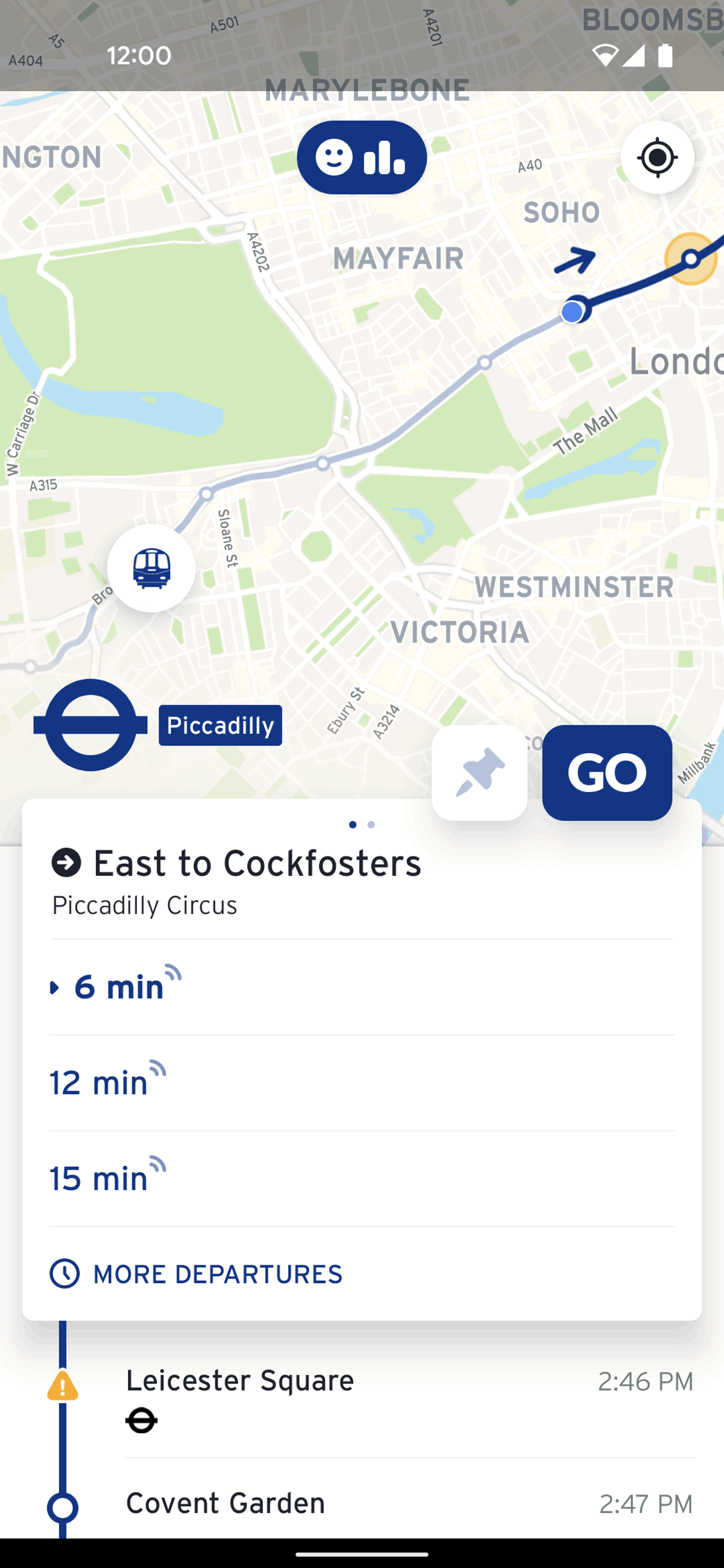 Transit Android Maps & Navigation interface screenshot 19