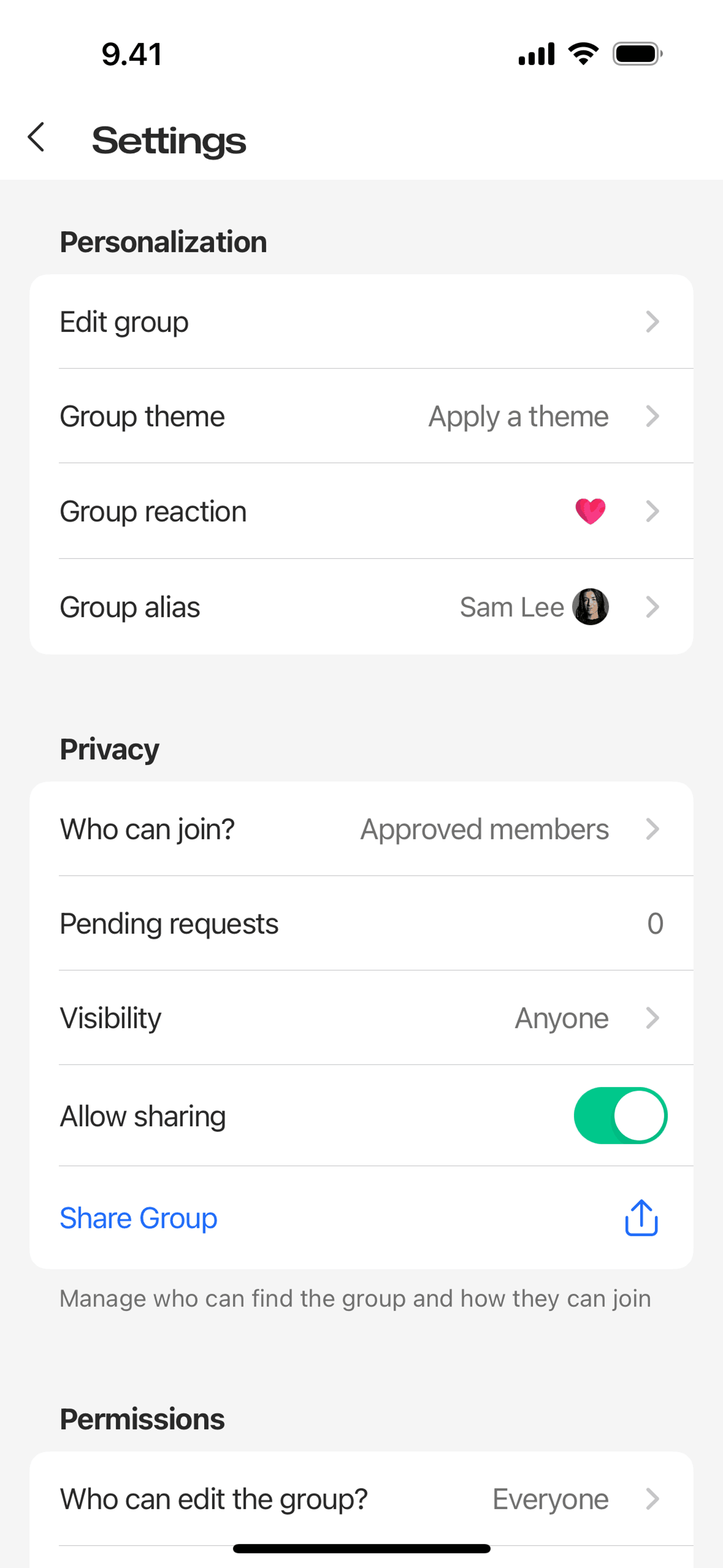 GroupMe iOS Social Networking interface screenshot 19