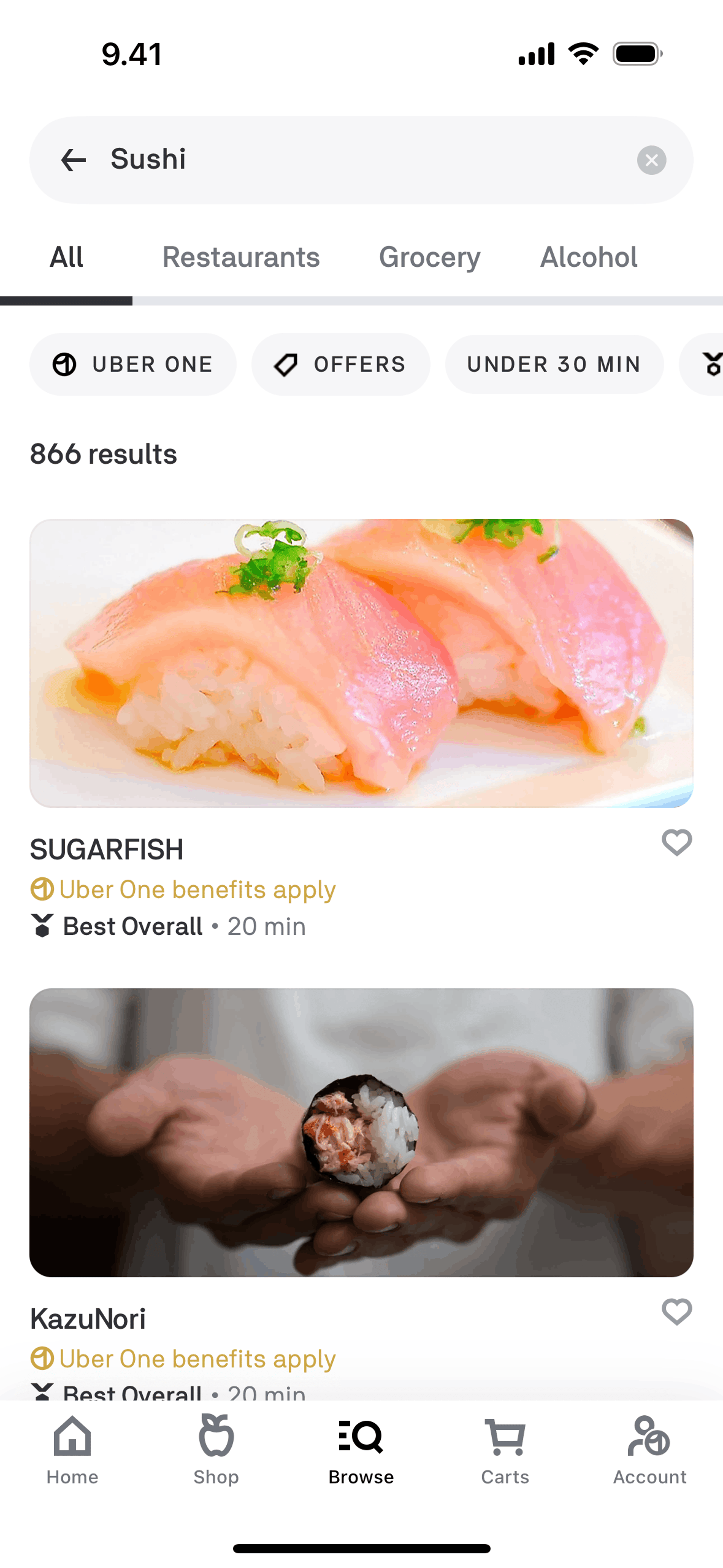 Postmates iOS Food & Drink interface screenshot 11