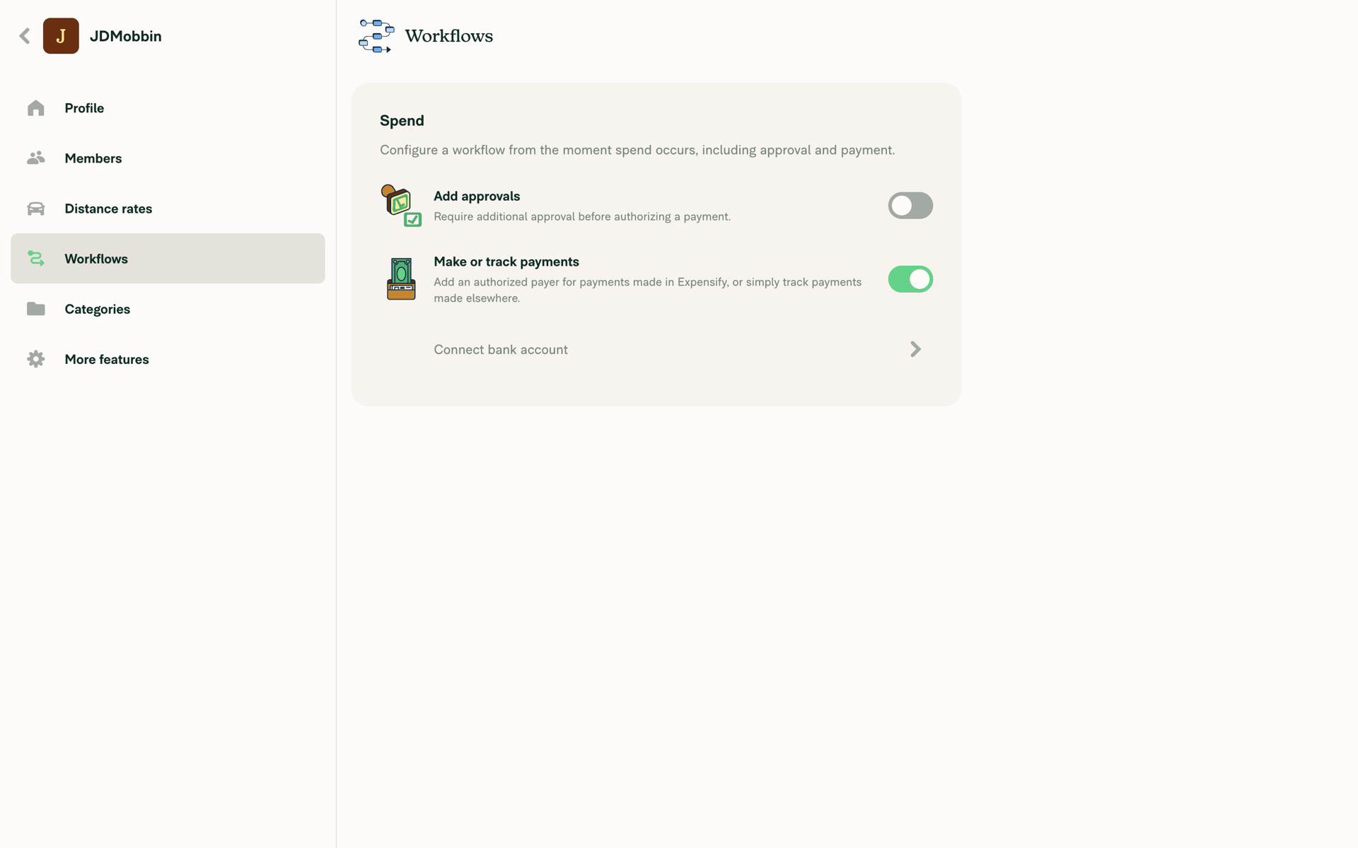 Expensify Web Finance interface screenshot 19