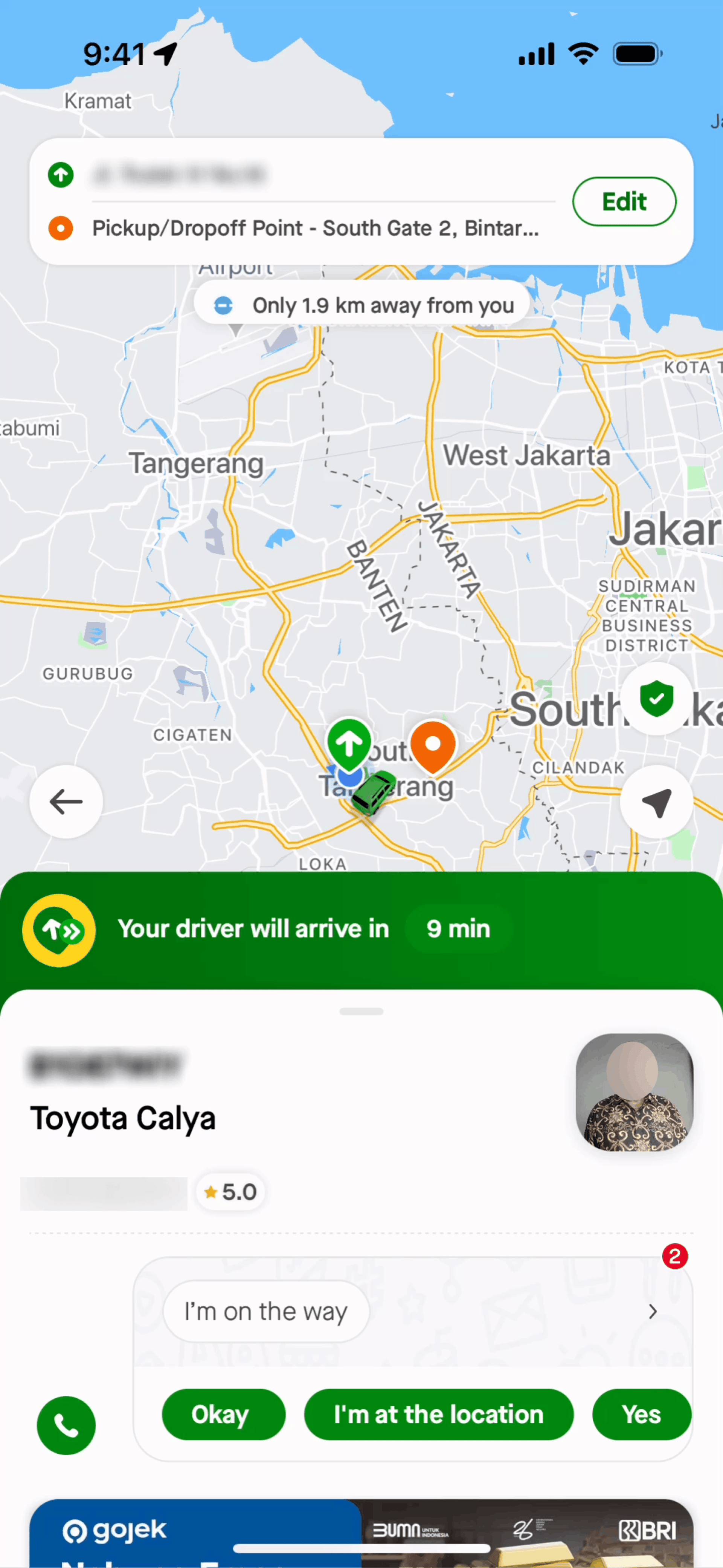 Gojek iOS Travel & Transportation interface screenshot 3