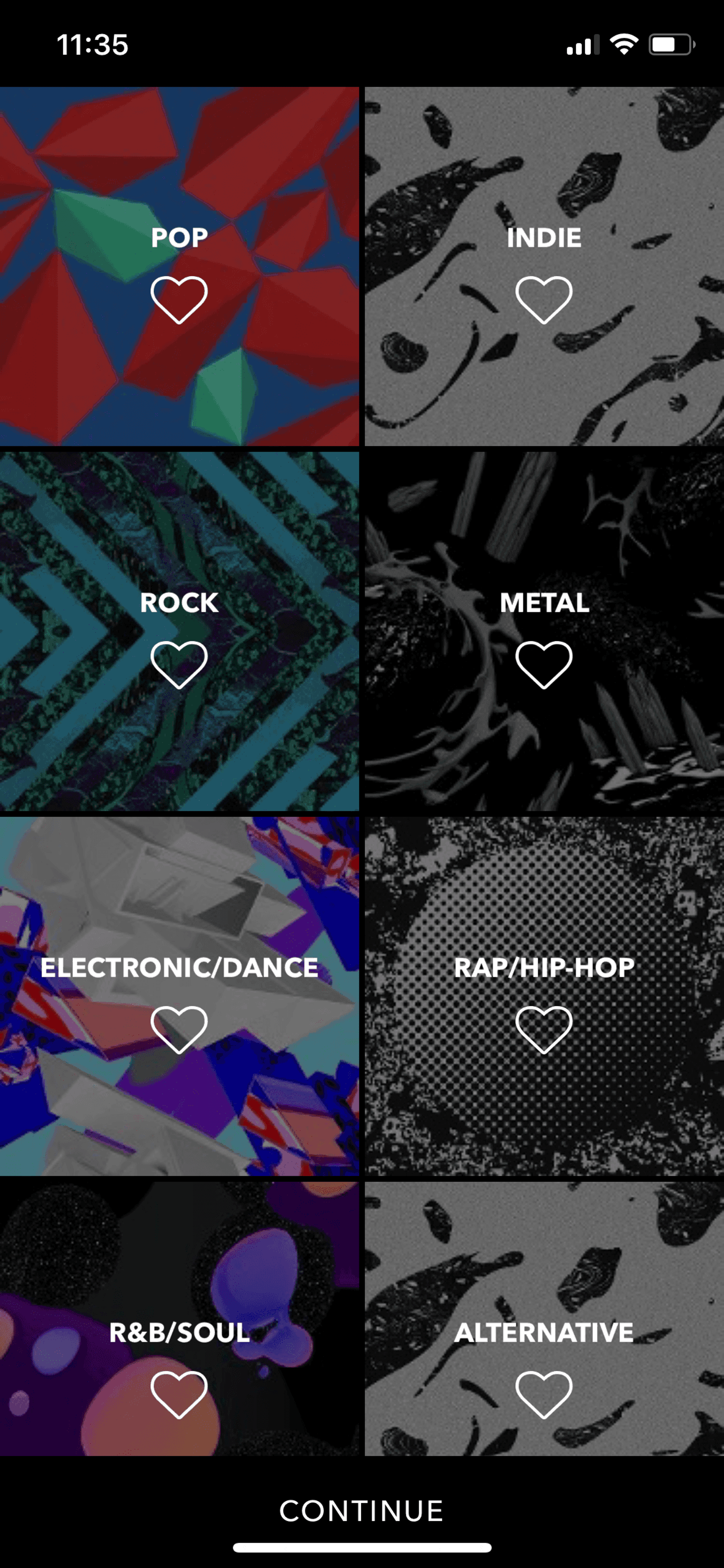 Vevo iOS Music & Audio interface screenshot 17
