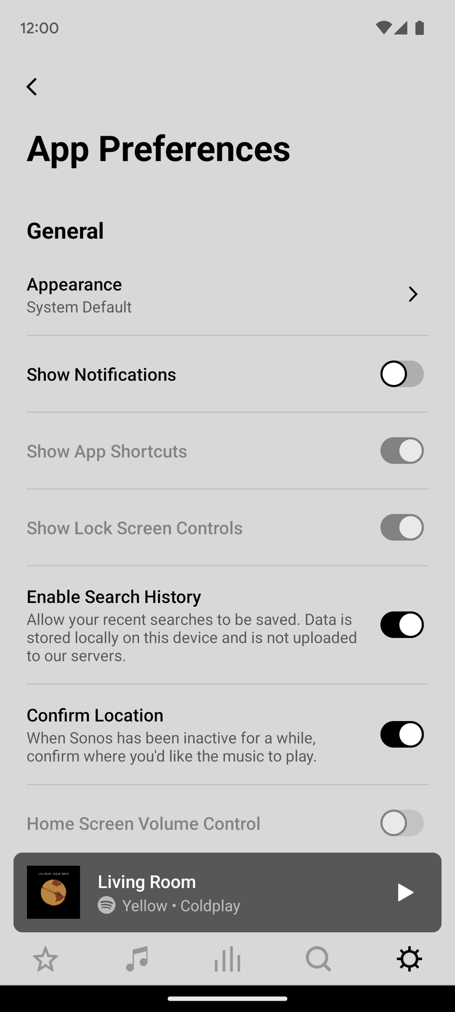 Sonos Android Music & Audio interface screenshot 23