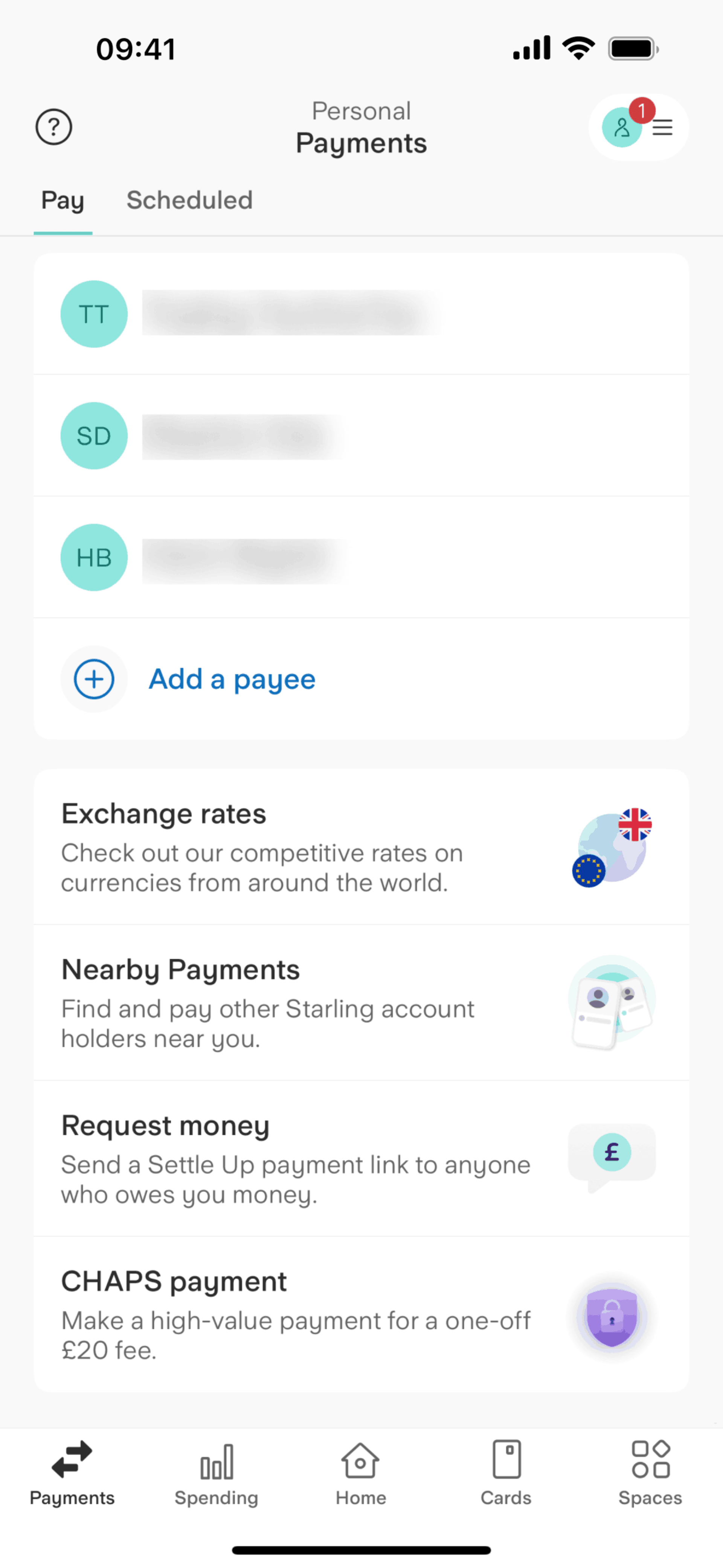 Starling Bank iOS Finance interface screenshot 9