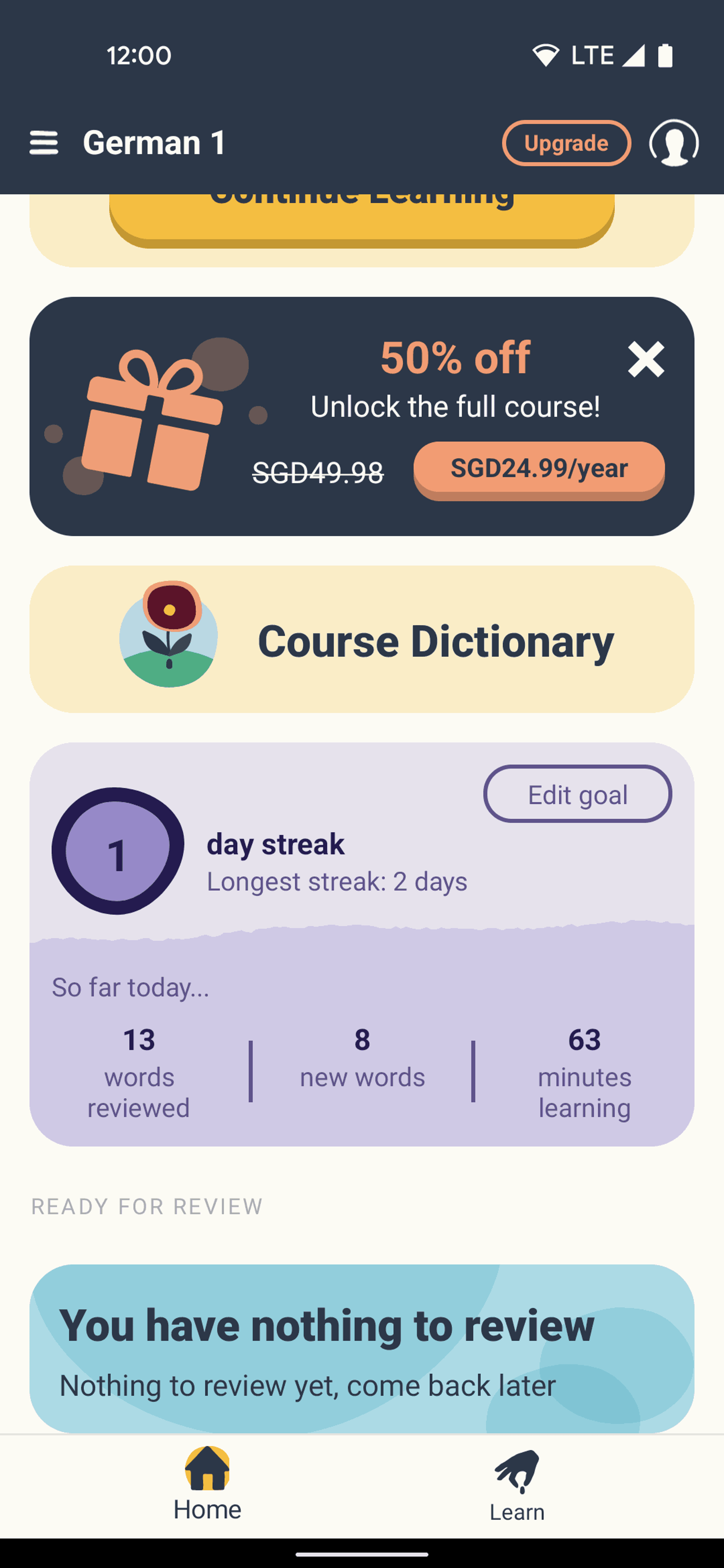 Memrise Android Education interface screenshot 13