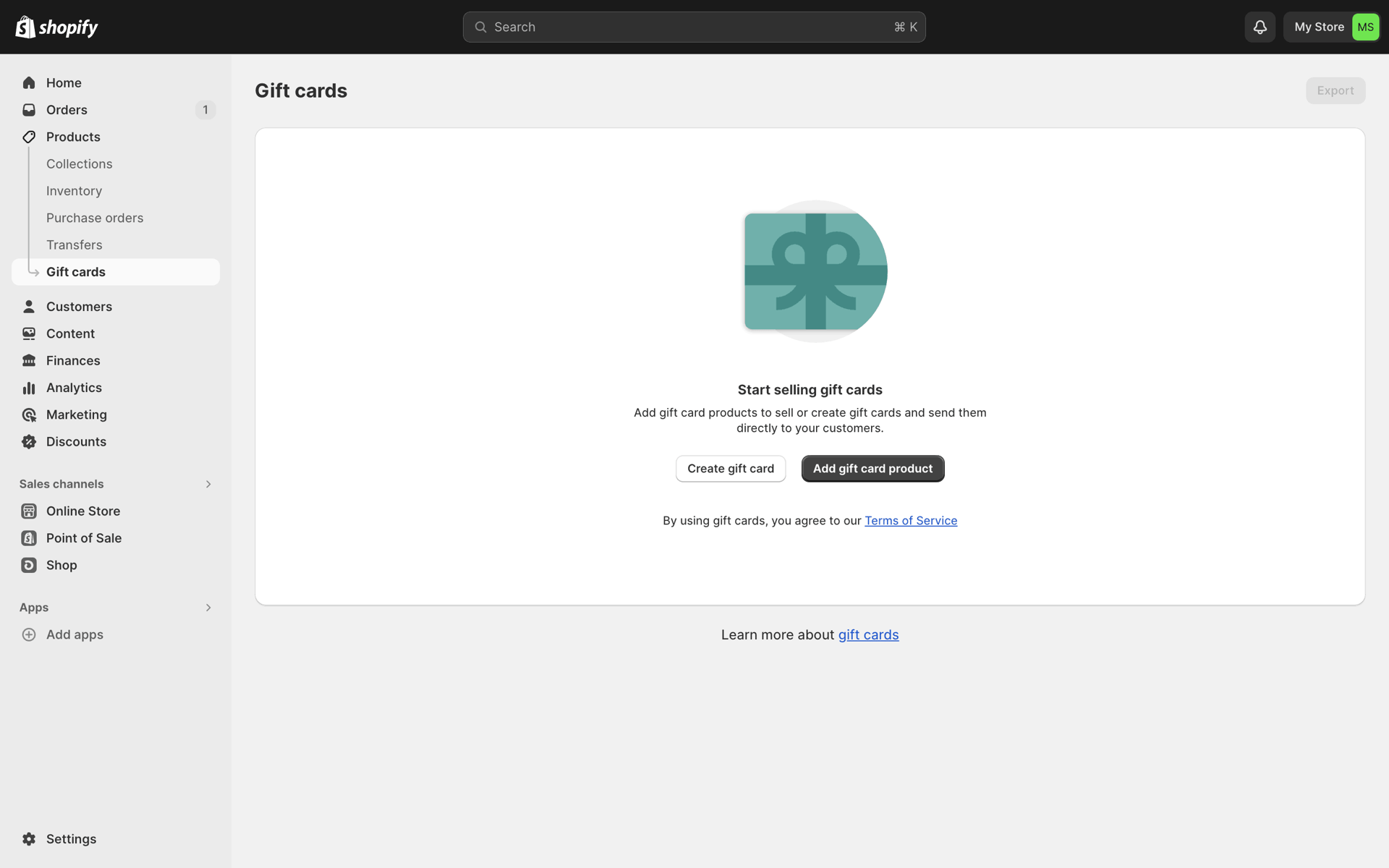 Shopify Web Business interface screenshot 5