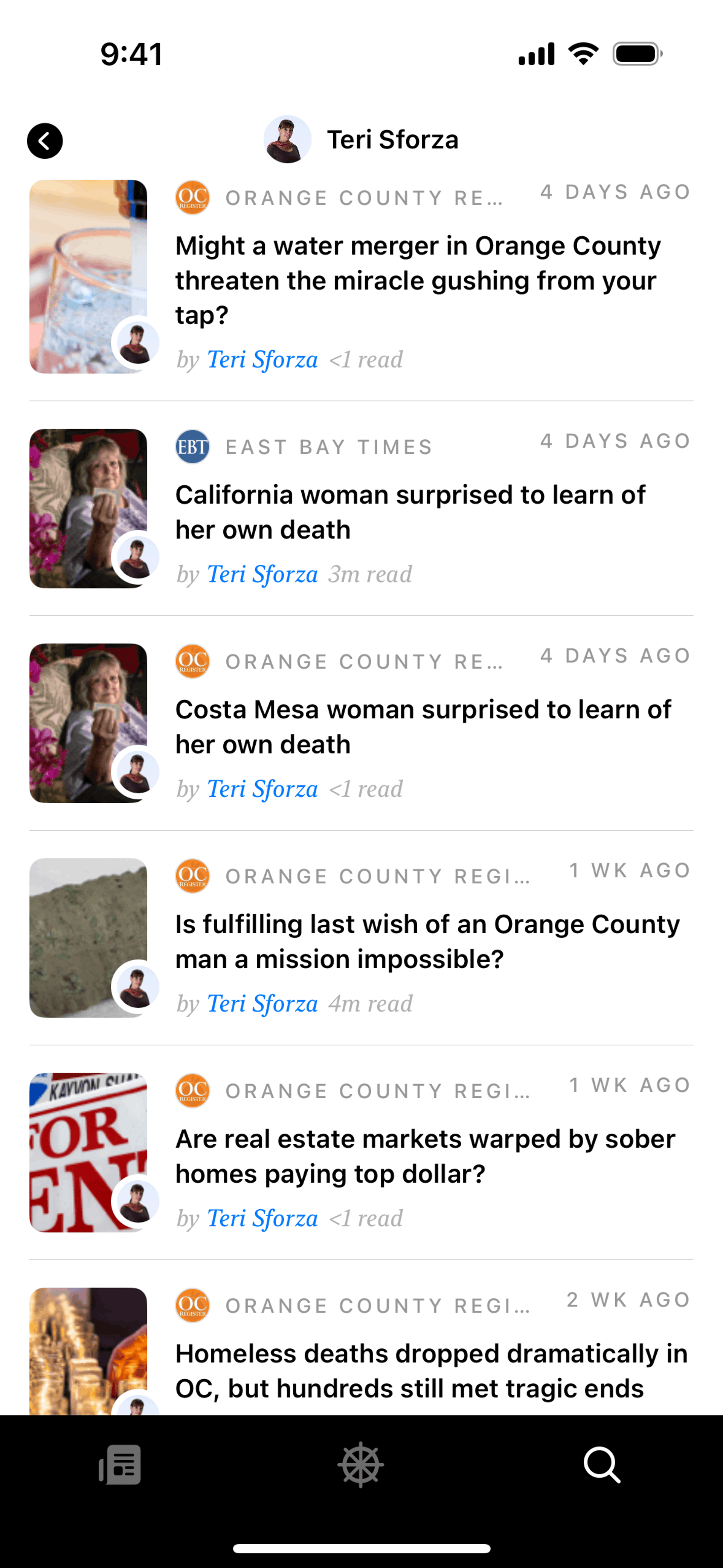 Particle News iOS AI interface screenshot 19