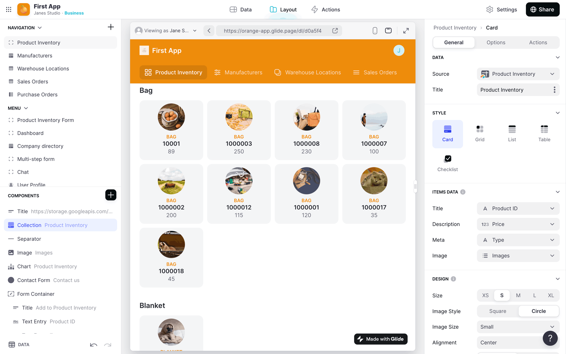Glide Web Developer Tools interface screenshot 16