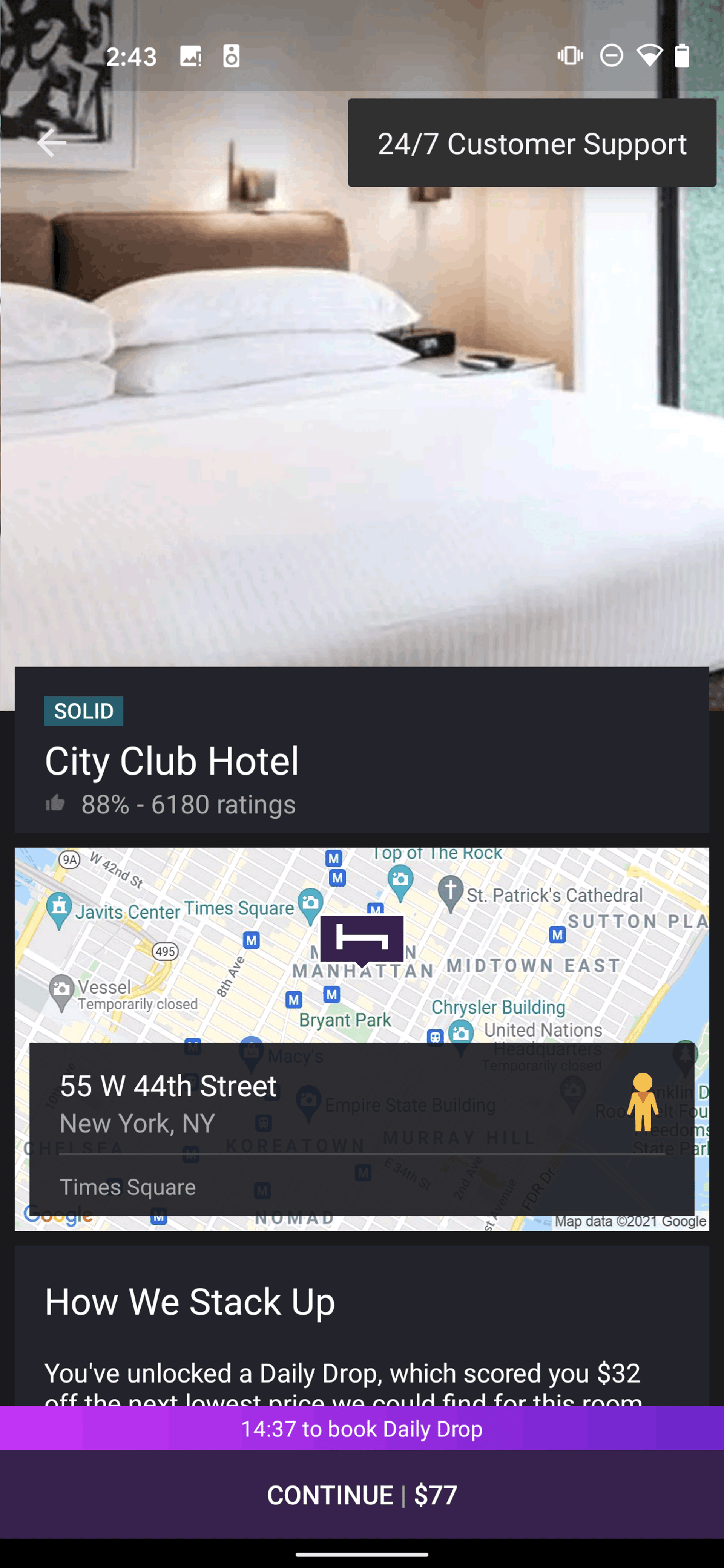 HotelTonight Android Travel & Transportation interface screenshot 19
