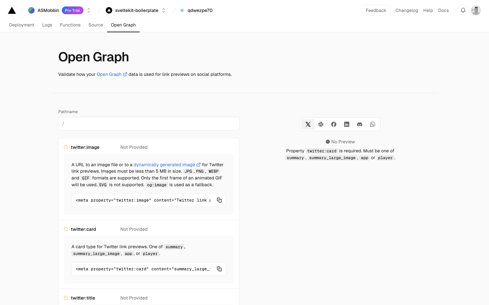 Vercel Web Developer Tools interface screenshot 14