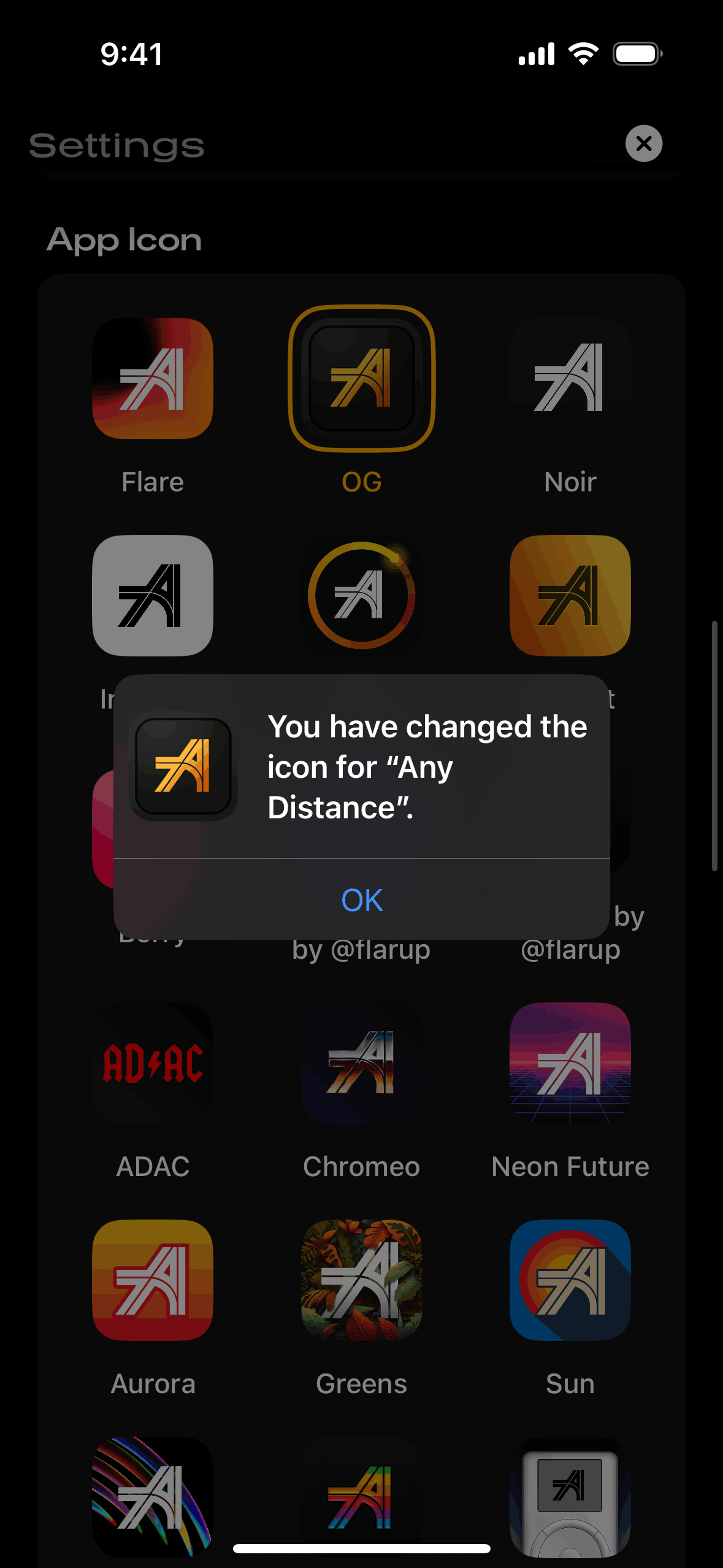 Any Distance iOS Health & Fitness interface screenshot 12