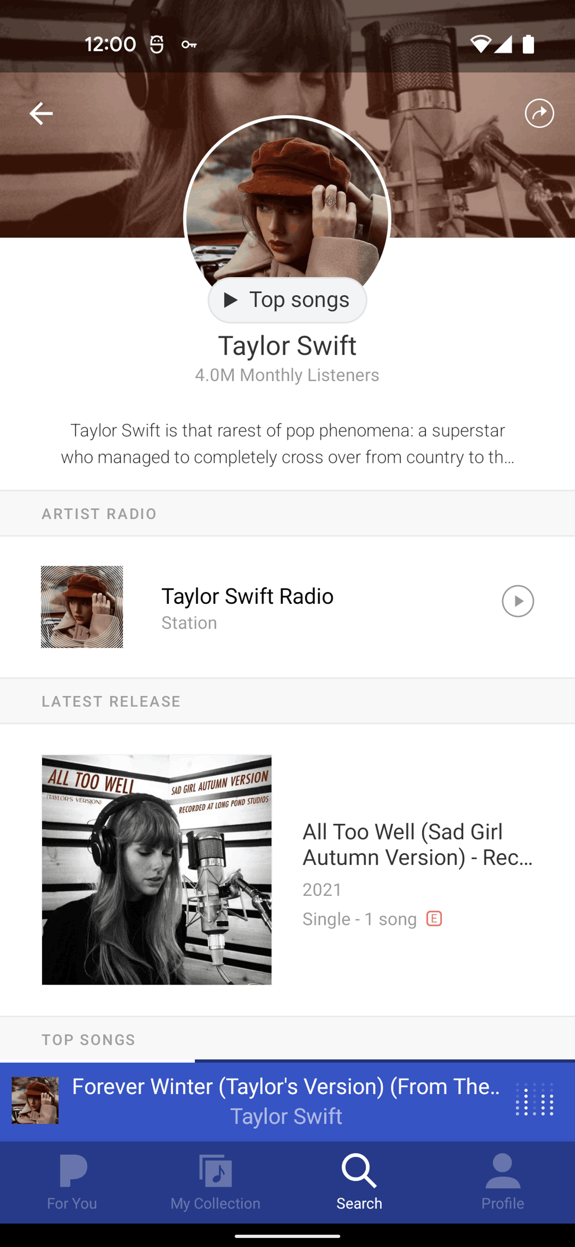 Pandora Android Music & Audio interface screenshot 18