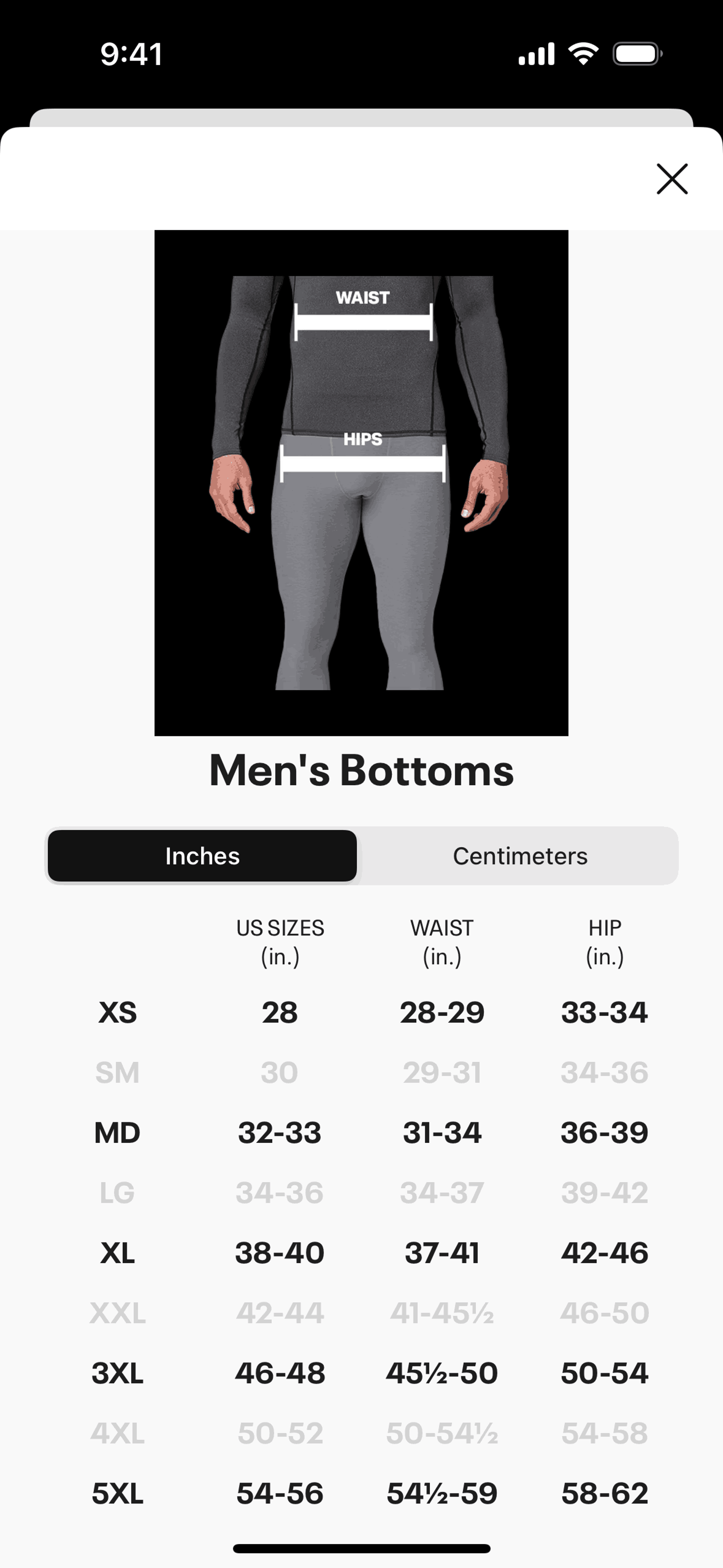 Under Armour iOS Shopping interface screenshot 24