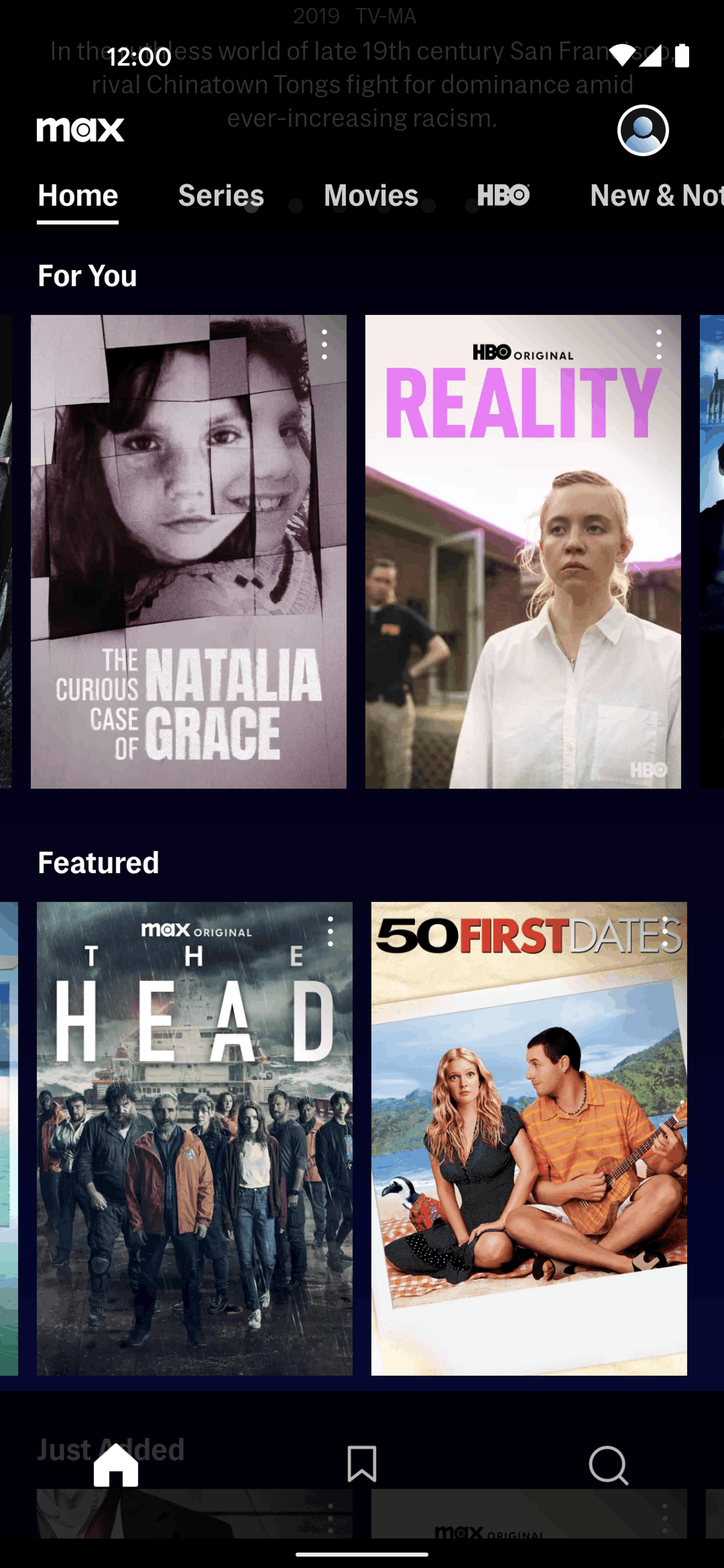 Max Android Entertainment interface screenshot 17