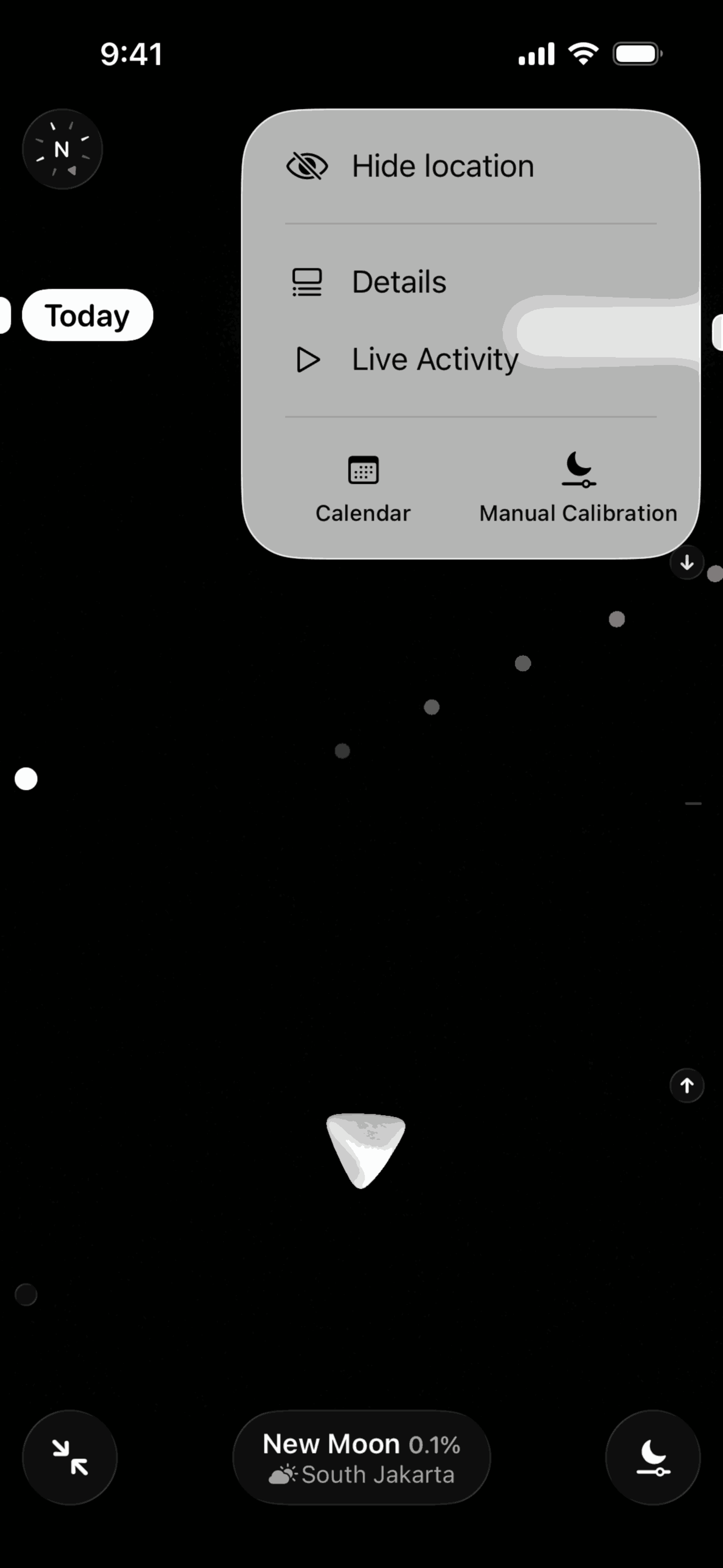 Moonlitt iOS night interface screenshot 10