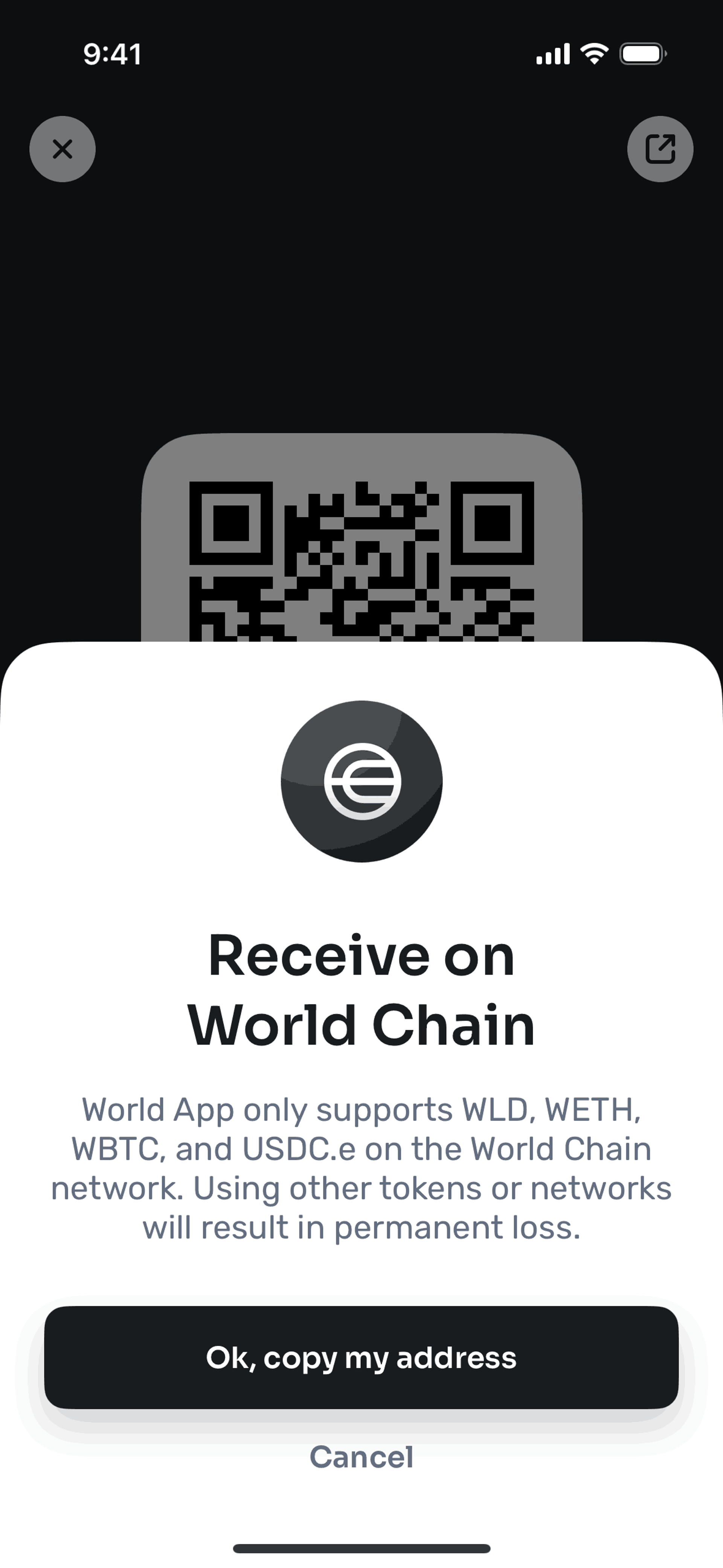 World App iOS Crypto & Web3 interface screenshot 12