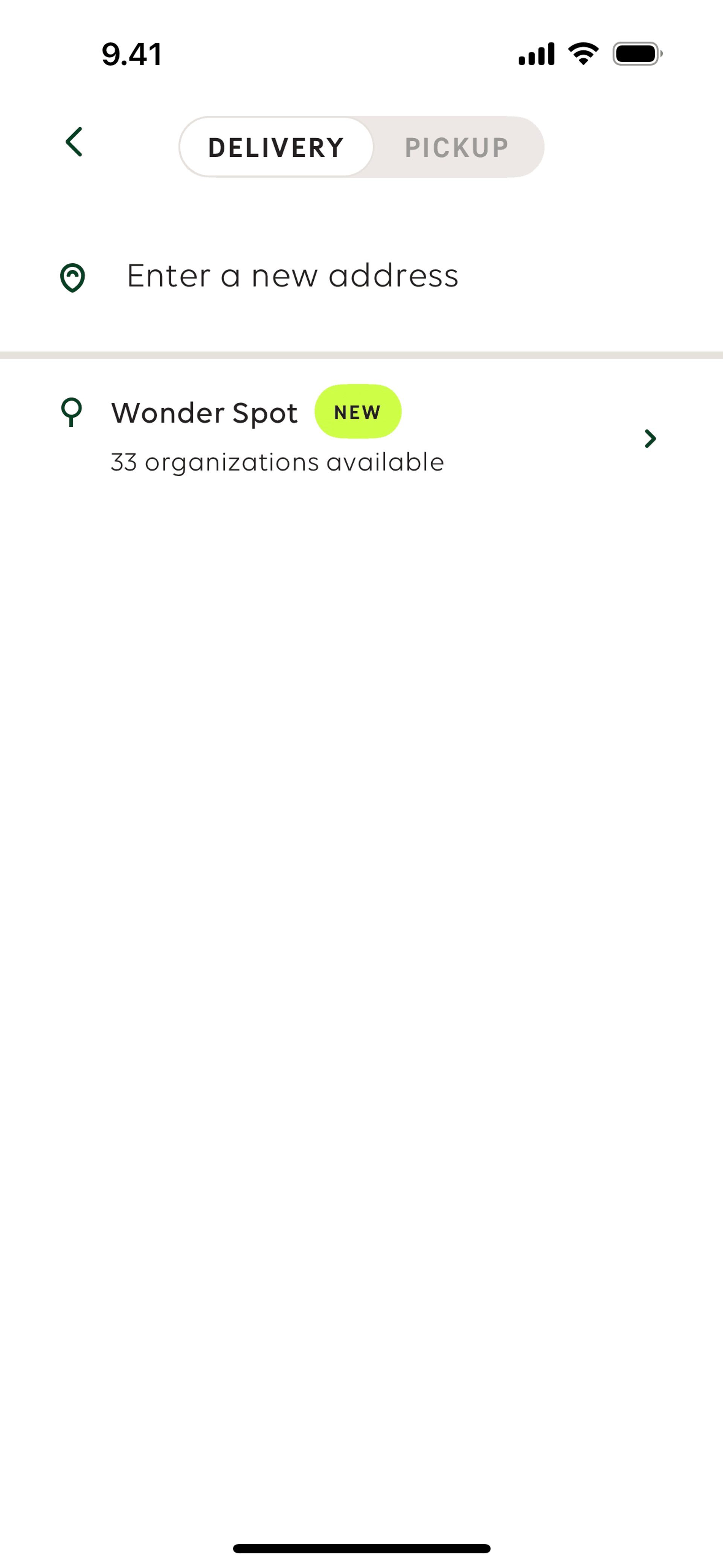 Wonder iOS Food & Drink interface screenshot 6