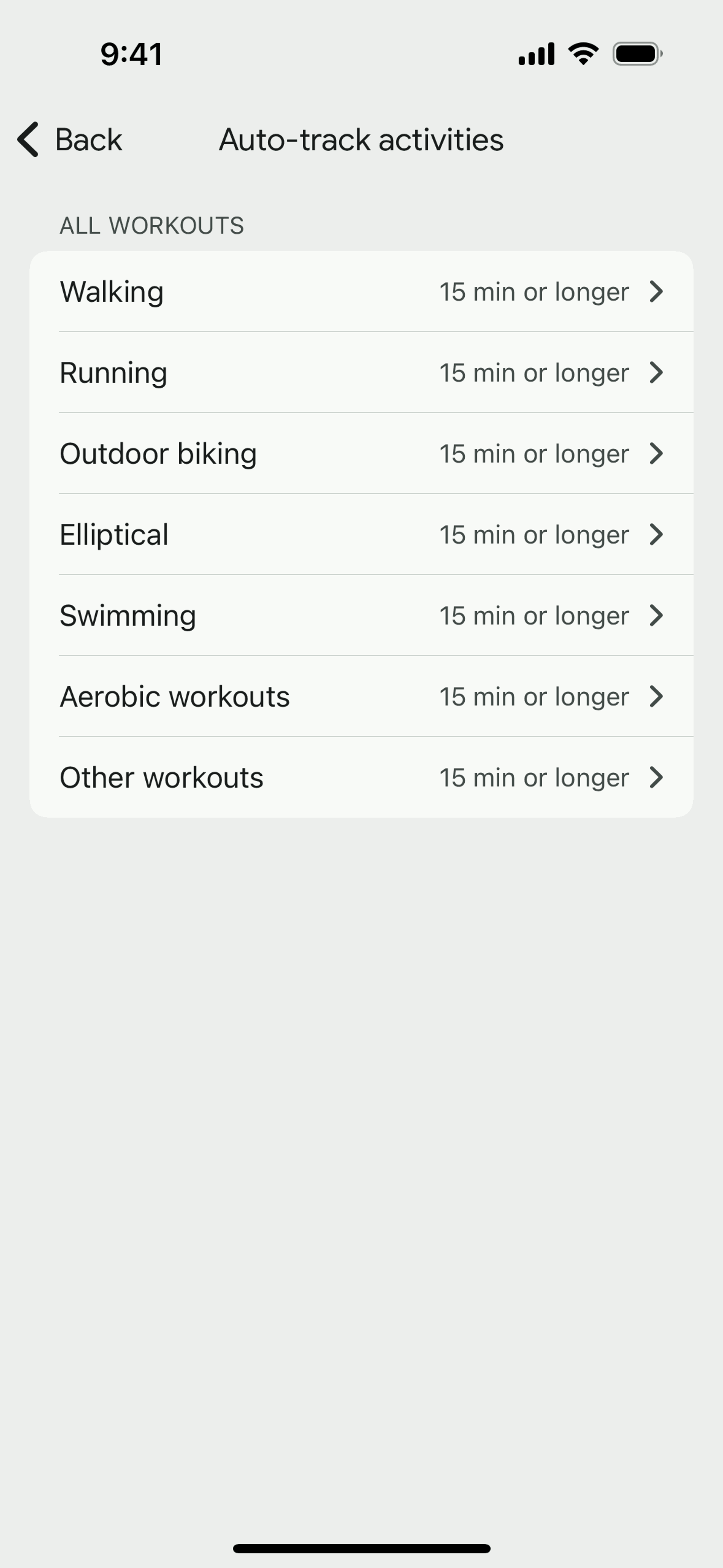Fitbit iOS Health & Fitness interface screenshot 11