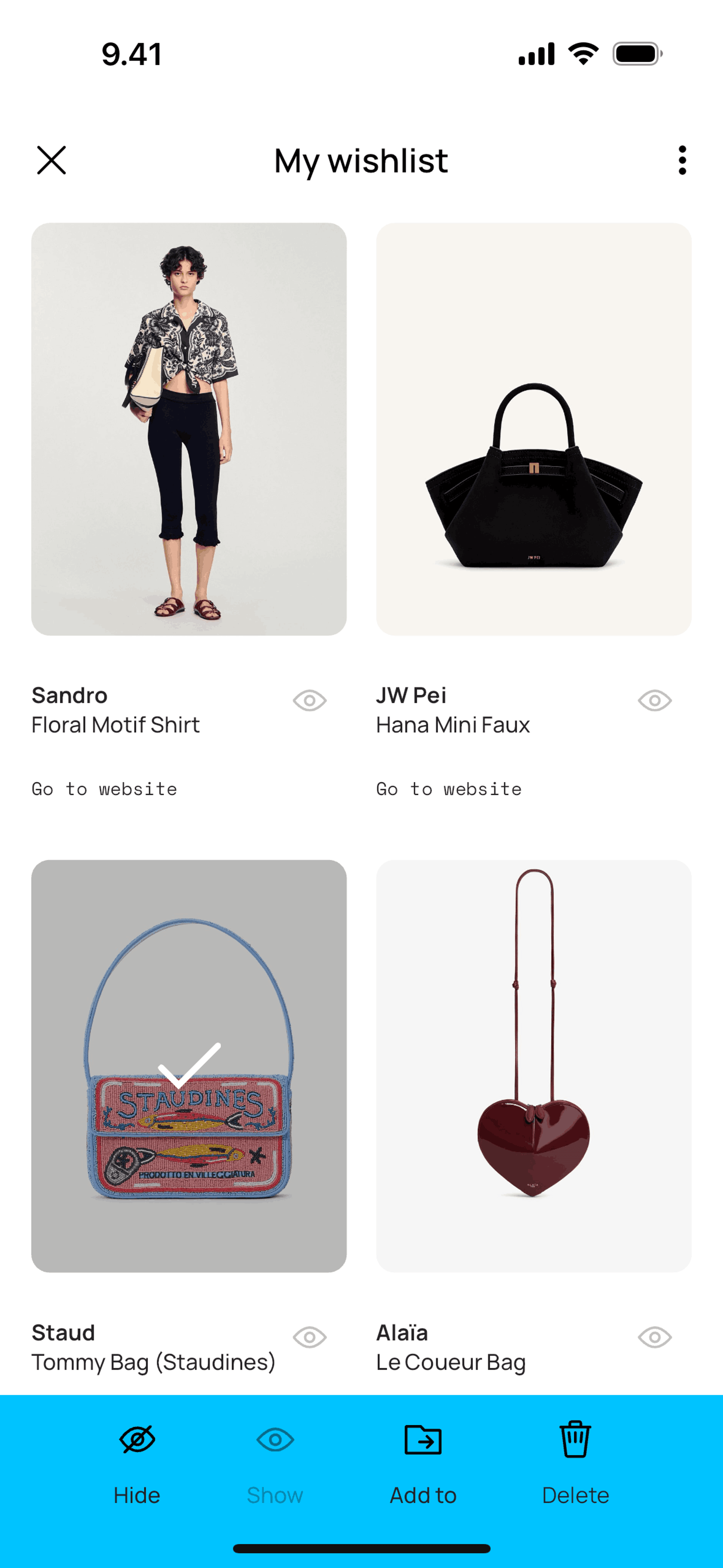Whering iOS Lifestyle interface screenshot 24