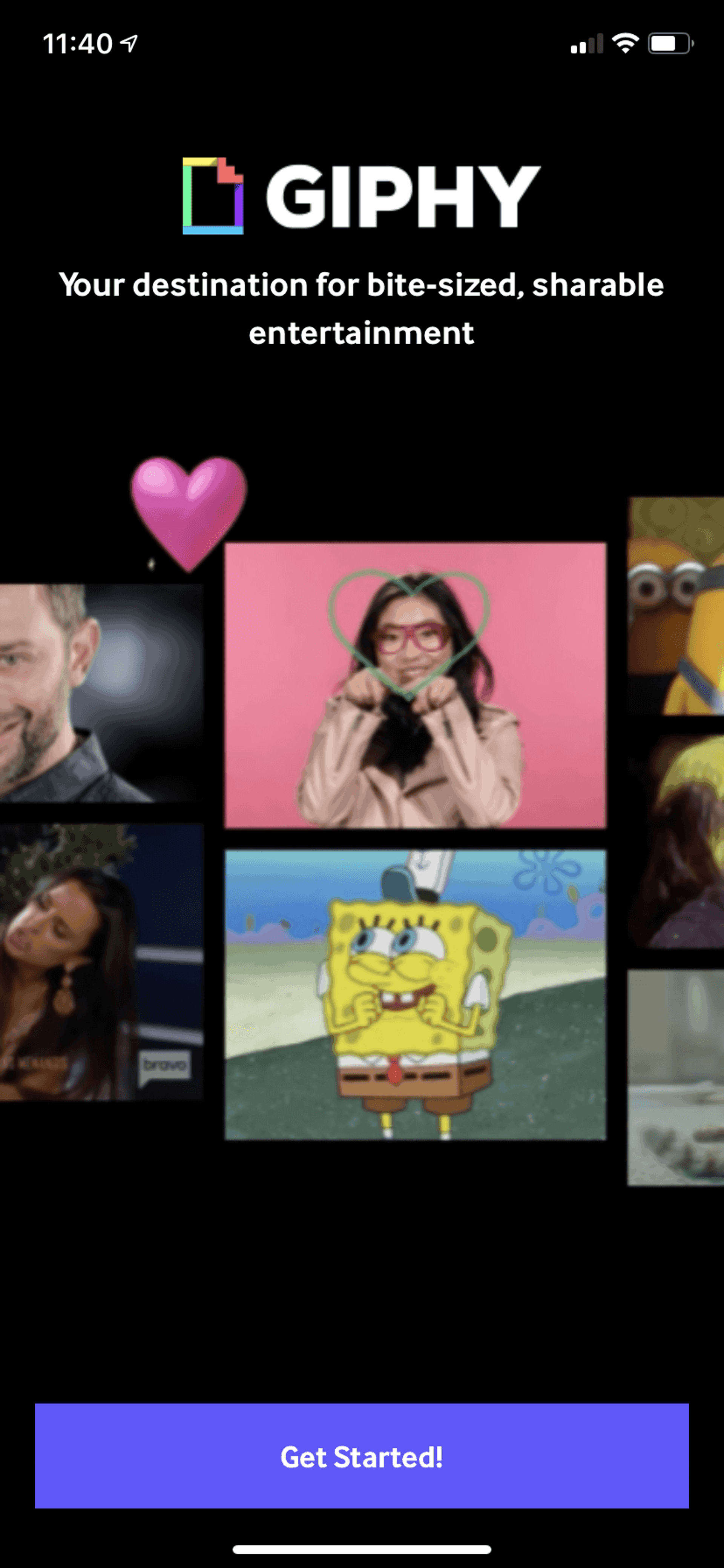 GIPHY iOS Photo & Video interface screenshot 2