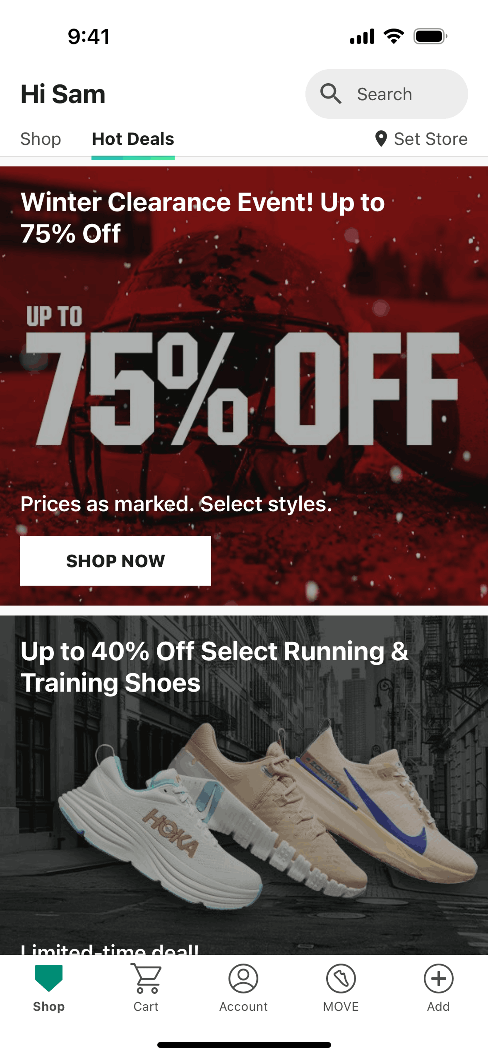 DICK’S Sporting Goods iOS Shopping interface screenshot 22