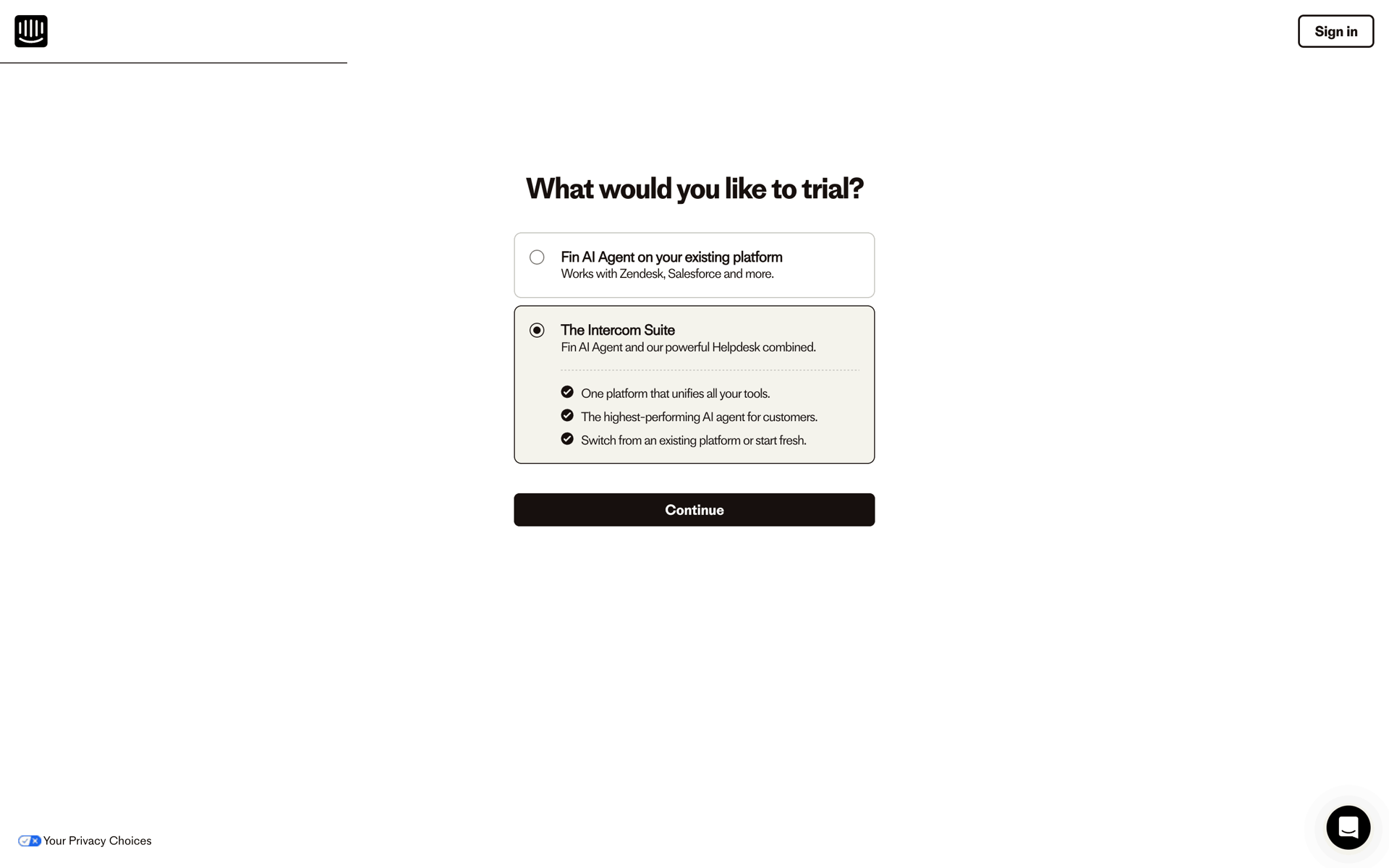 Intercom Web Business interface screenshot 9