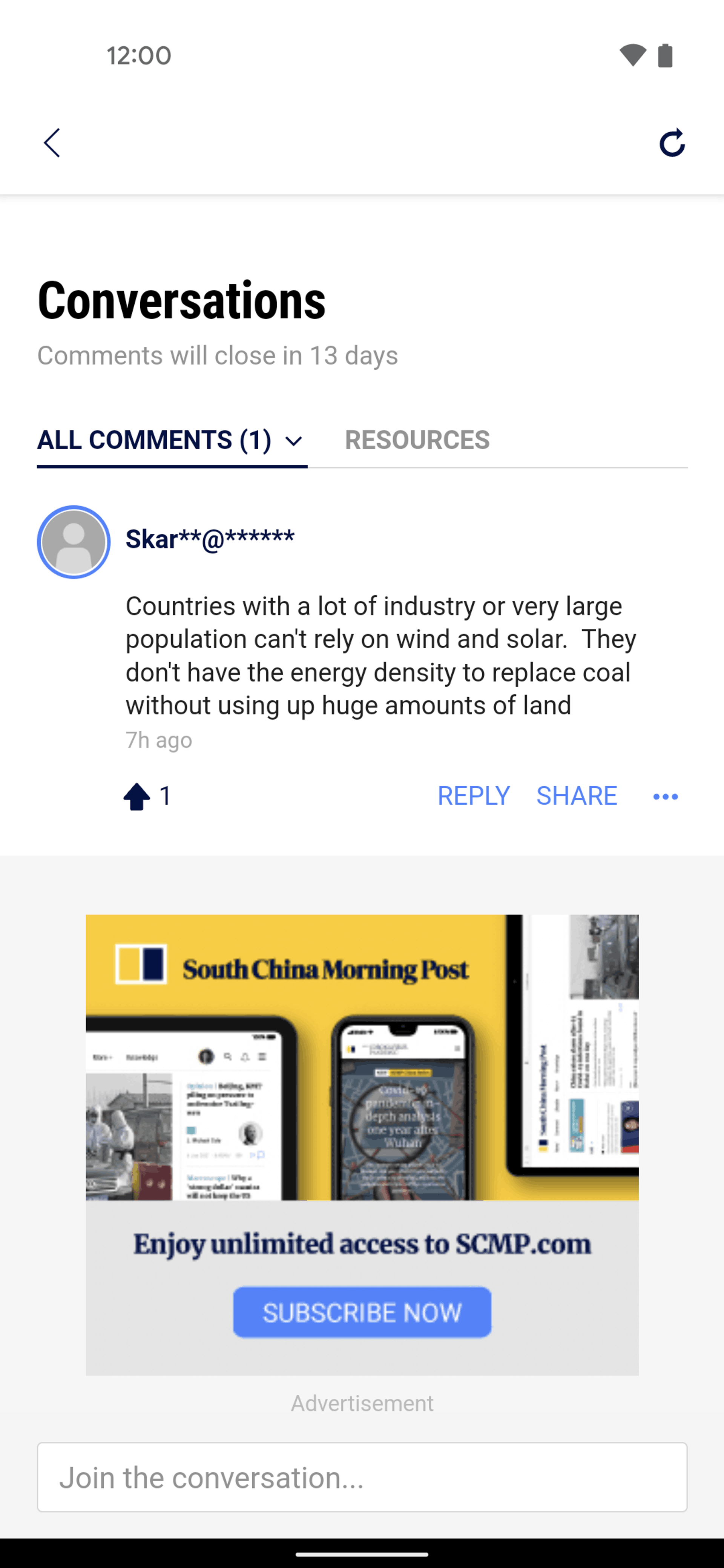 South China Morning Post Android News interface screenshot 12