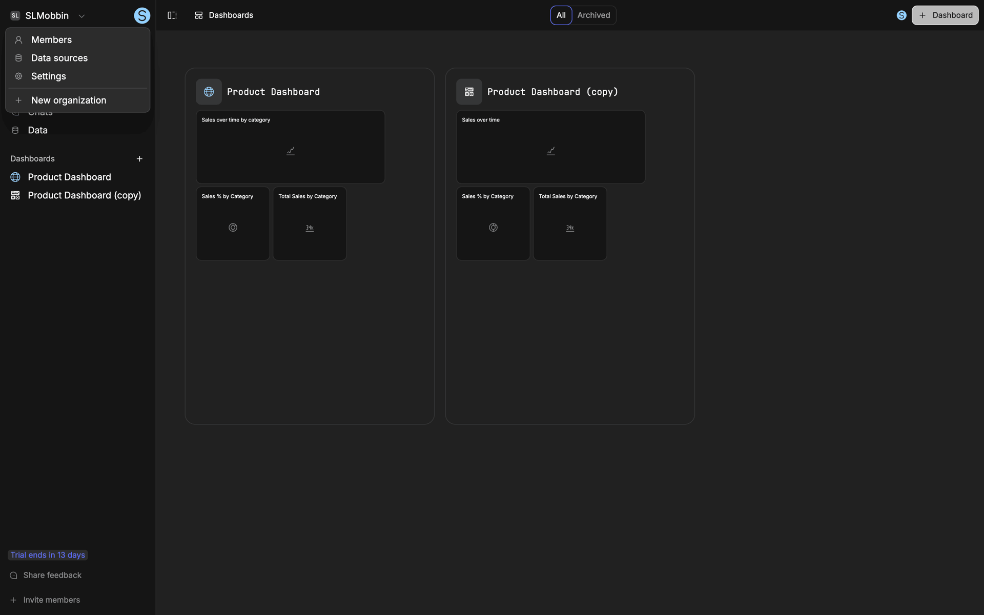 Basedash Web Business interface screenshot 9