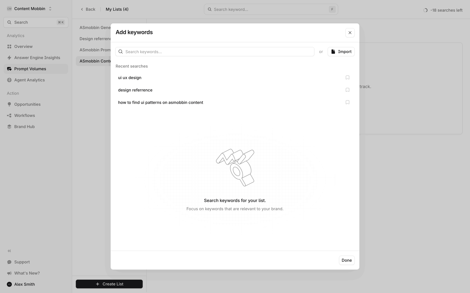 Profound Web AI interface screenshot 23
